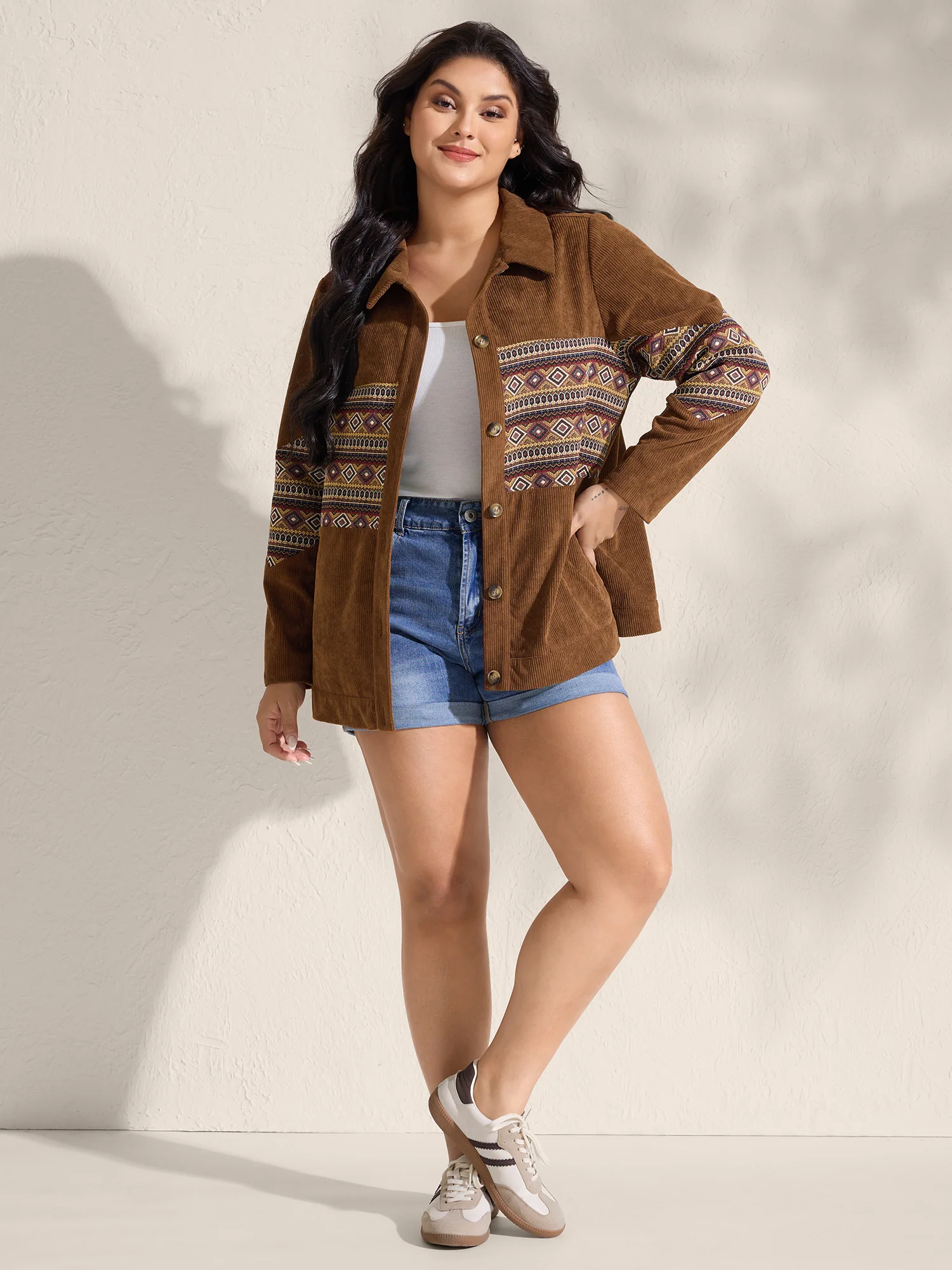 Rodeo Boho Print Button Front Jacket - Image 4