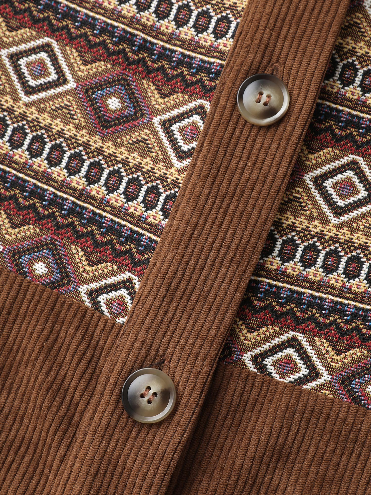 Rodeo Boho Print Button Front Jacket - Image 6