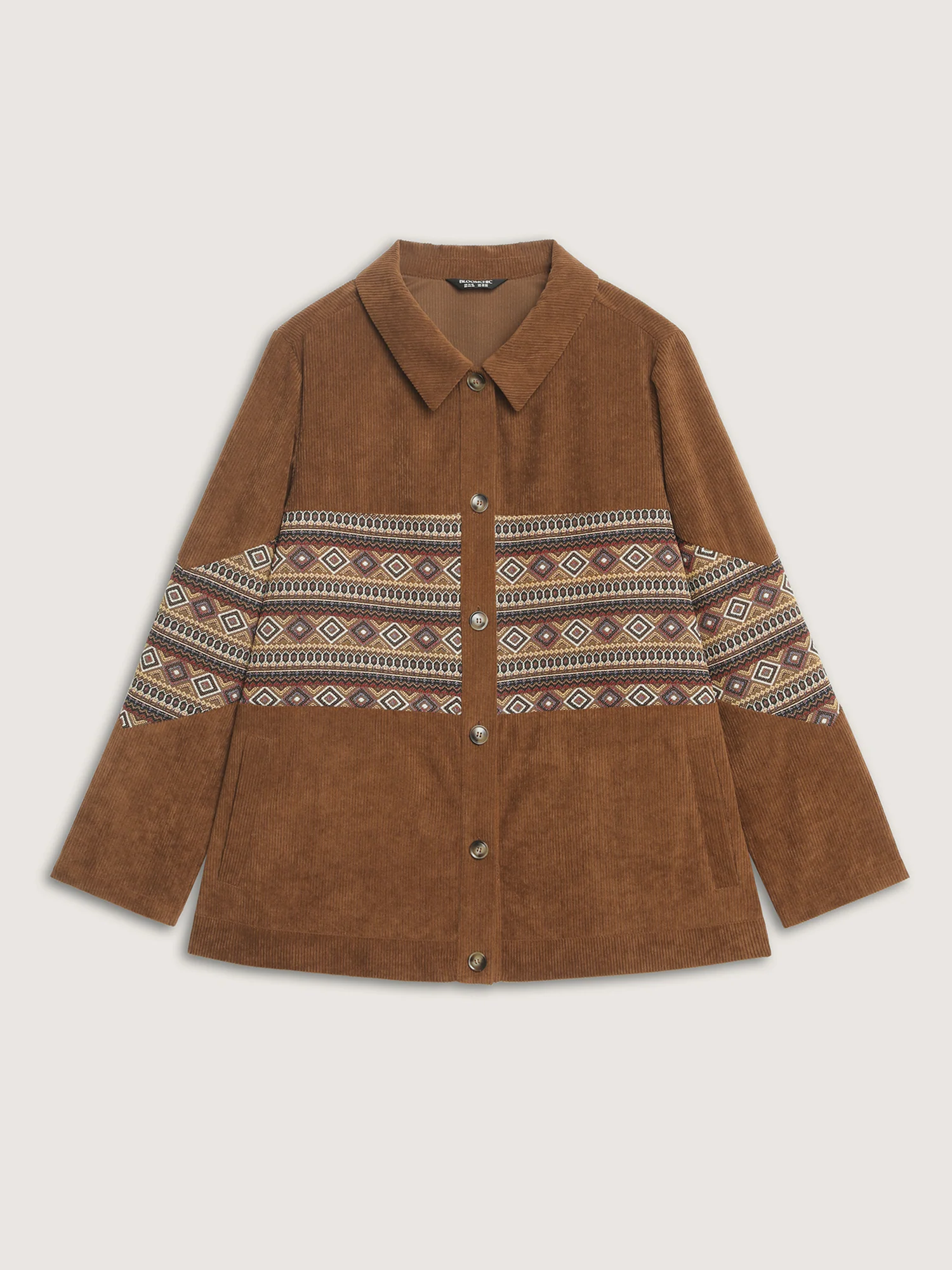 Rodeo Boho Print Button Front Jacket - Image 8