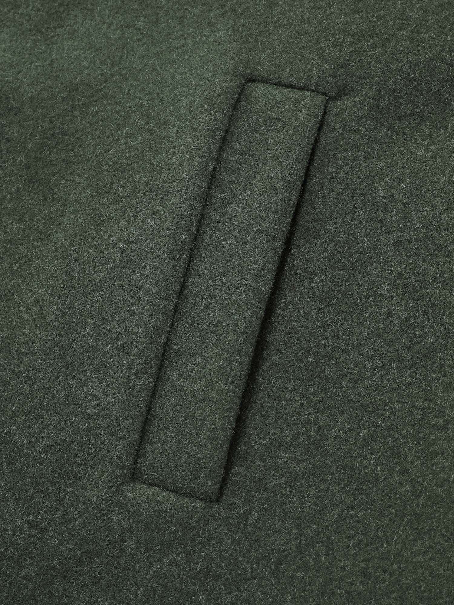 Rolled Button Sleeve Pockets Coat - Image 8