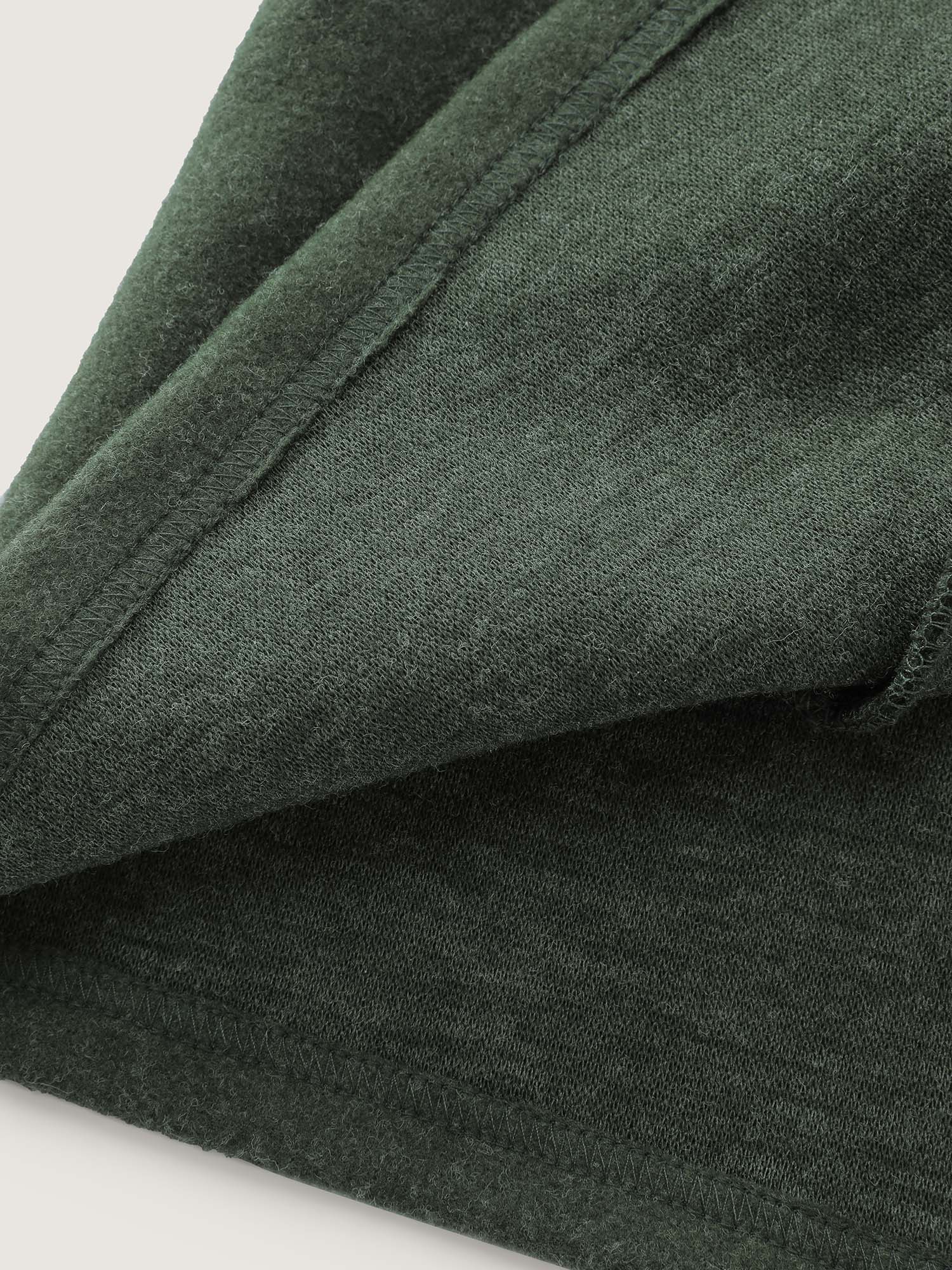 Rolled Button Sleeve Pockets Coat - Image 9