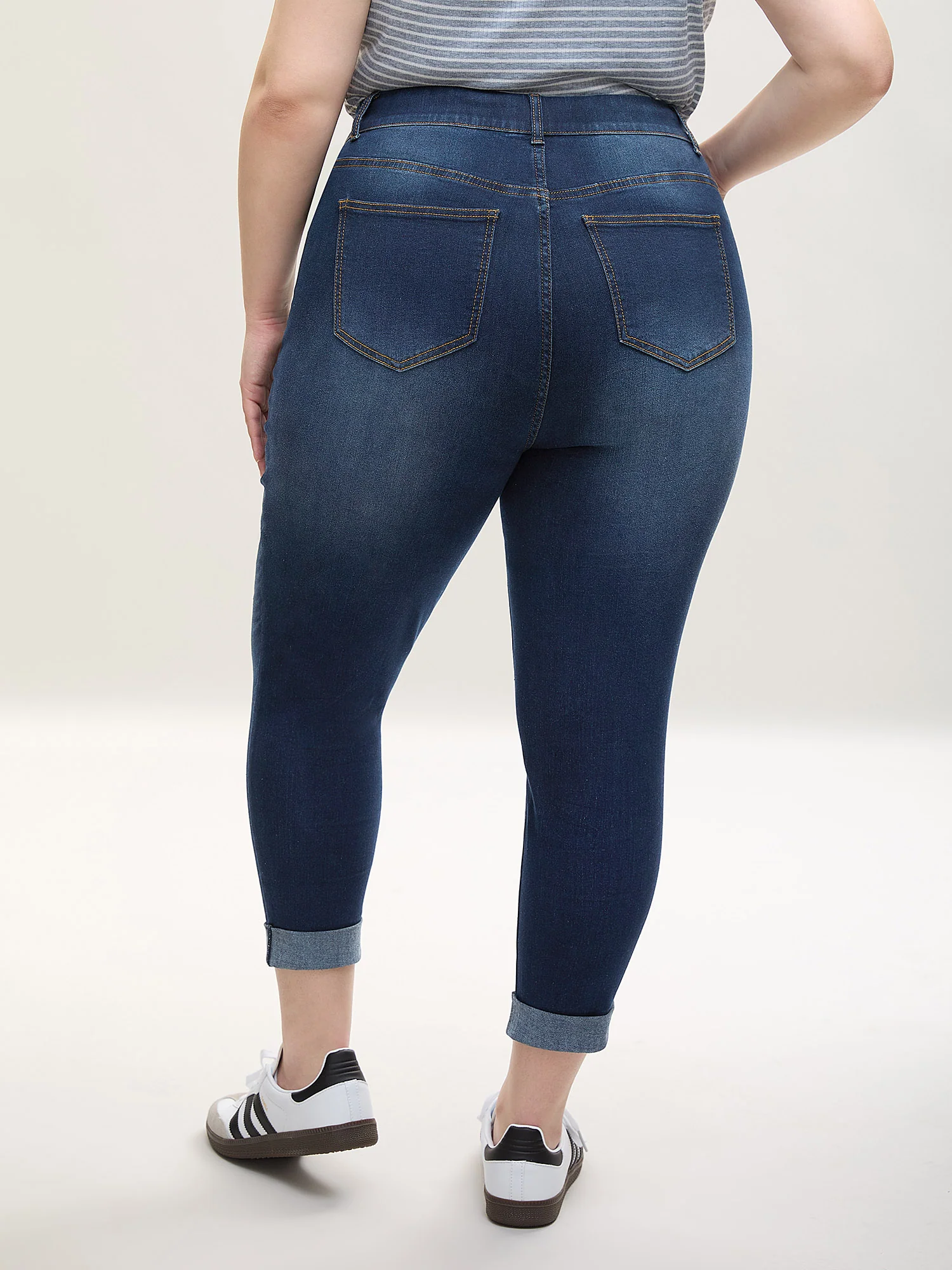 Pull-On High-Rise Drawstring Skinny-Fit Jeans - Image 2