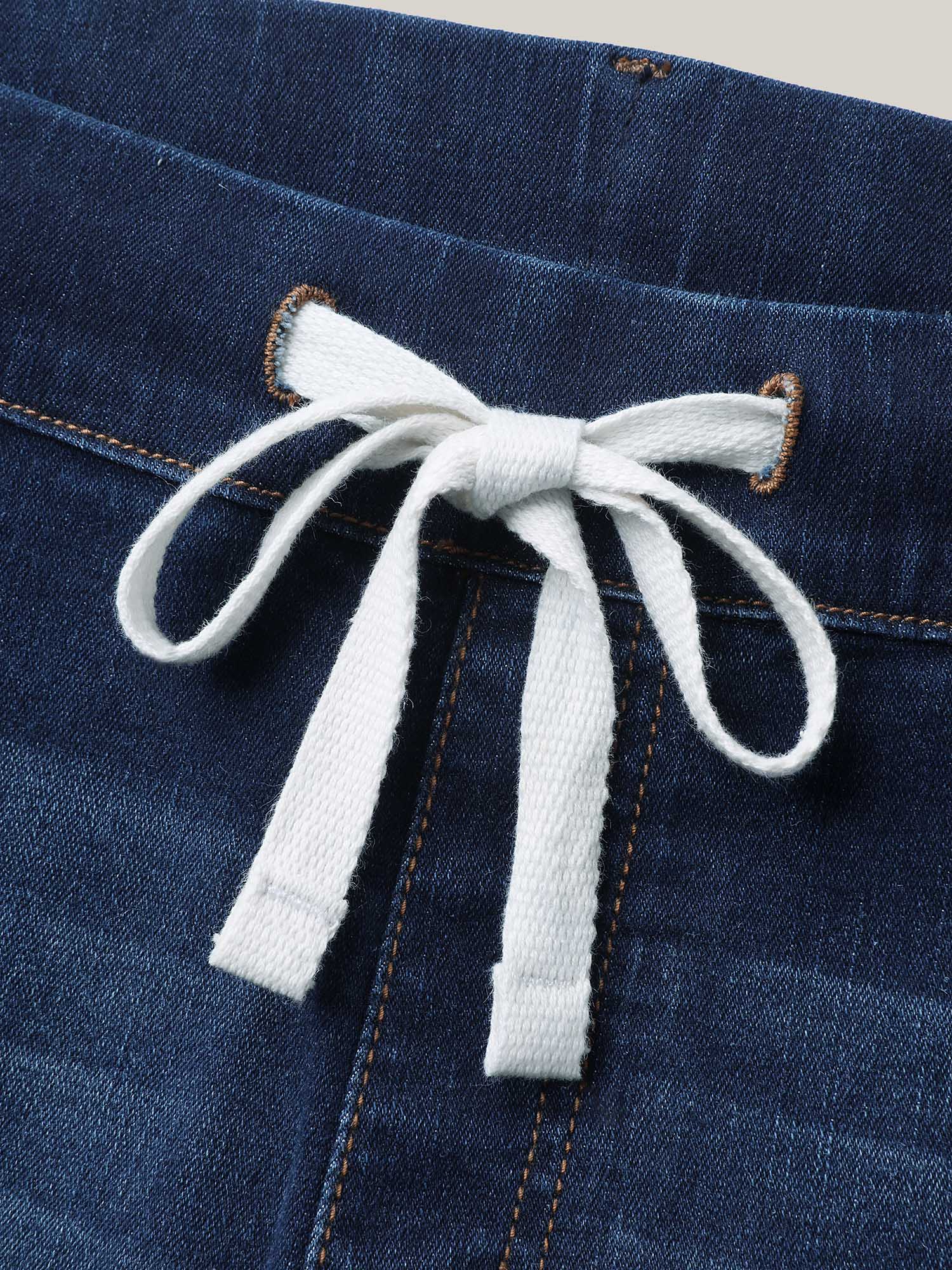 Pull-On High-Rise Drawstring Skinny-Fit Jeans - Image 5