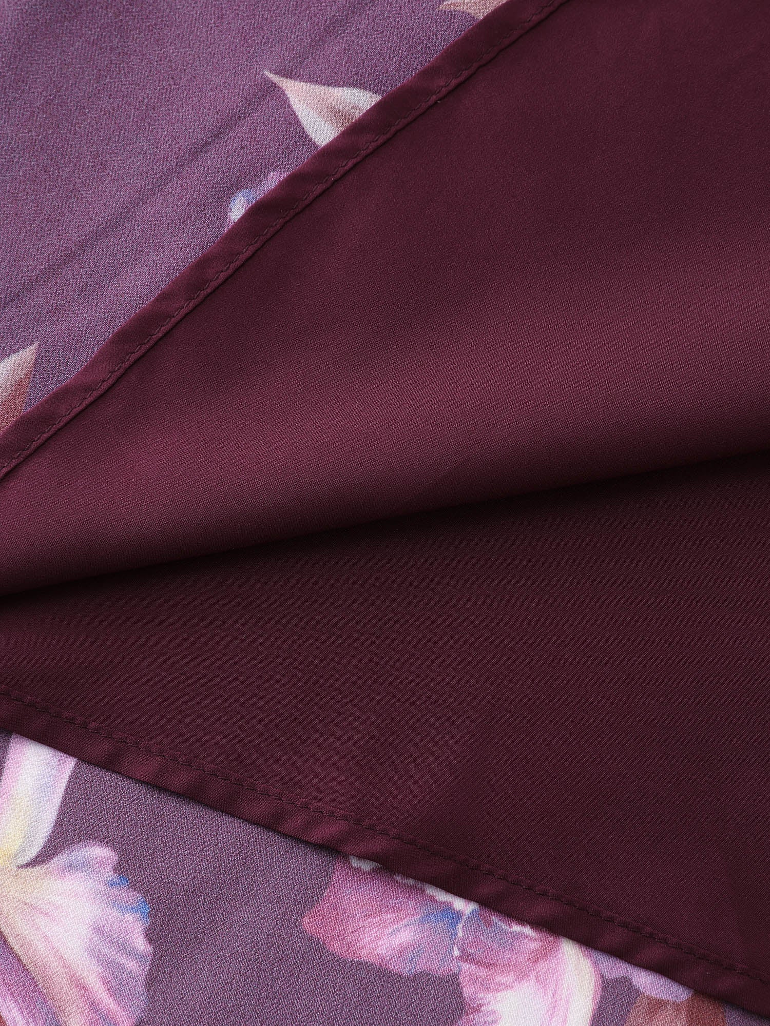 Romantic Floral Print Scarf-Detail Maxi Dress - Image 6