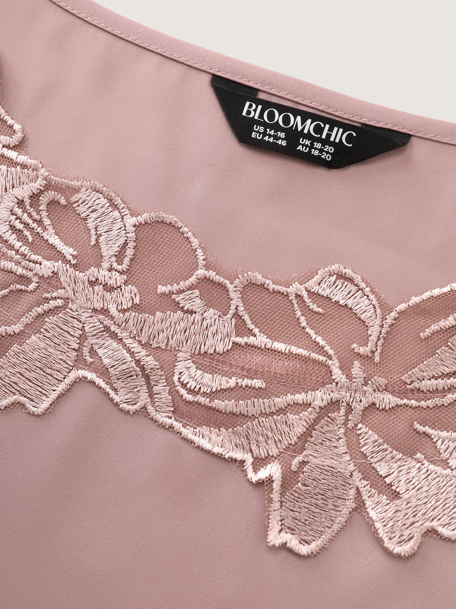 Romantic Satin Lace Neckline Blouse - Image 5