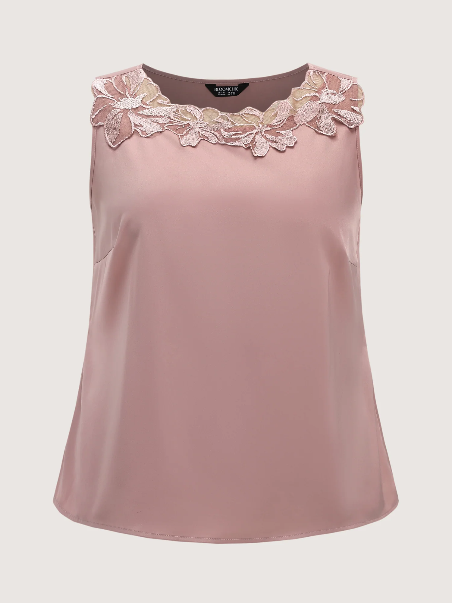 Romantic Satin Lace Neckline Blouse - Image 6