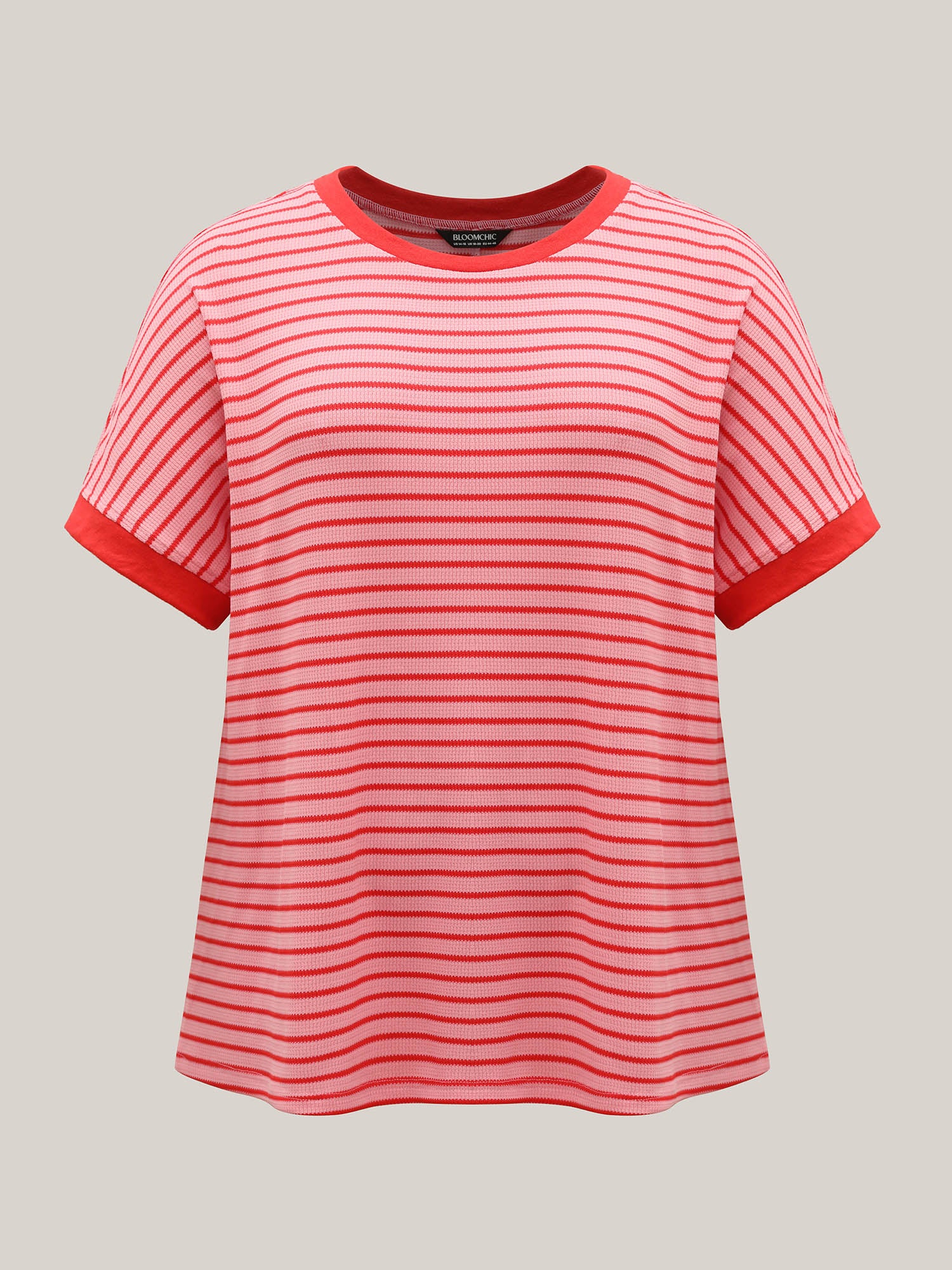 Romantic Stripes Contrast T-Shirt - Image 5