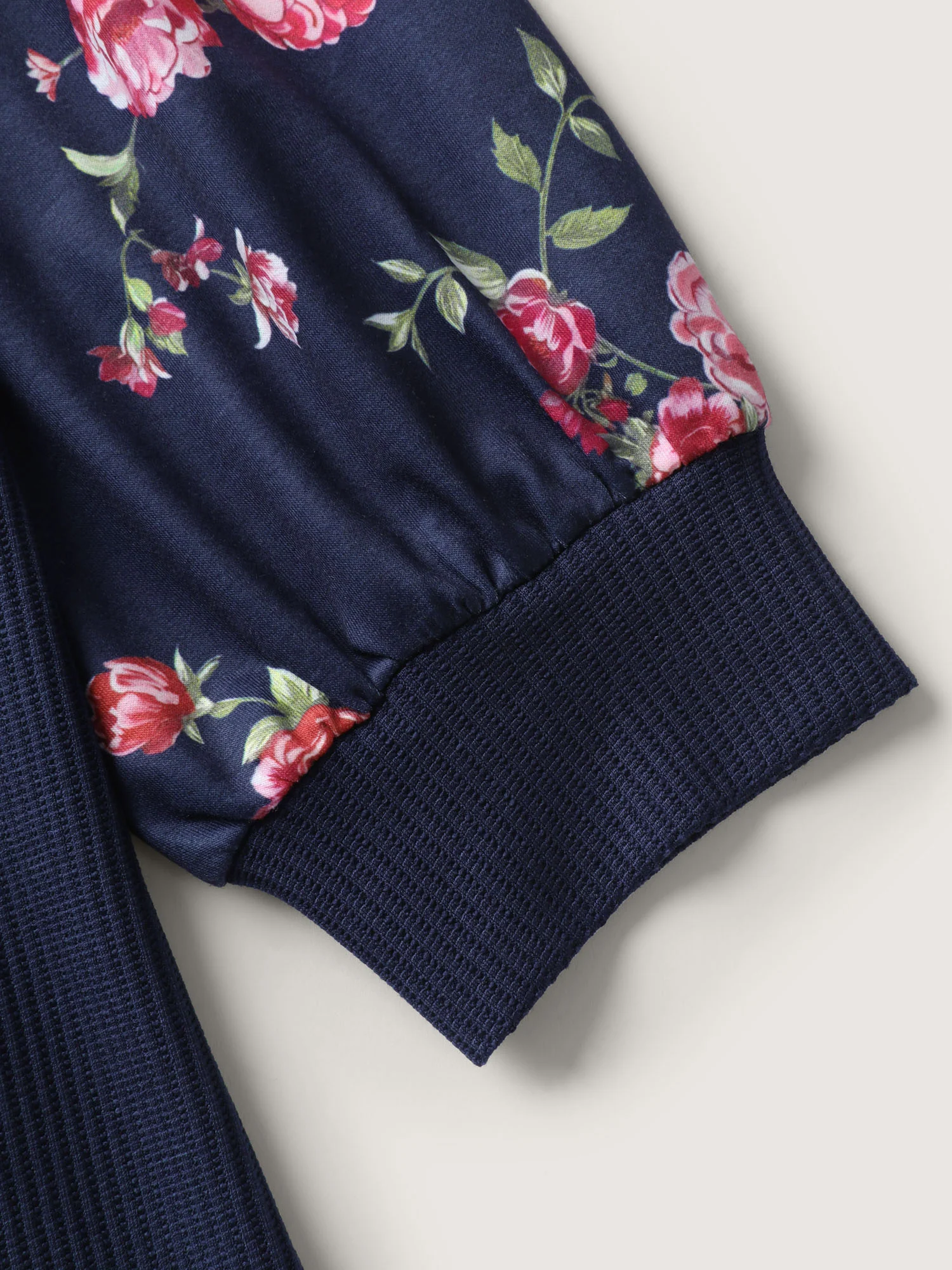 Rosy Sleeve Textured Lace Solid Sweatshirt - Image 6