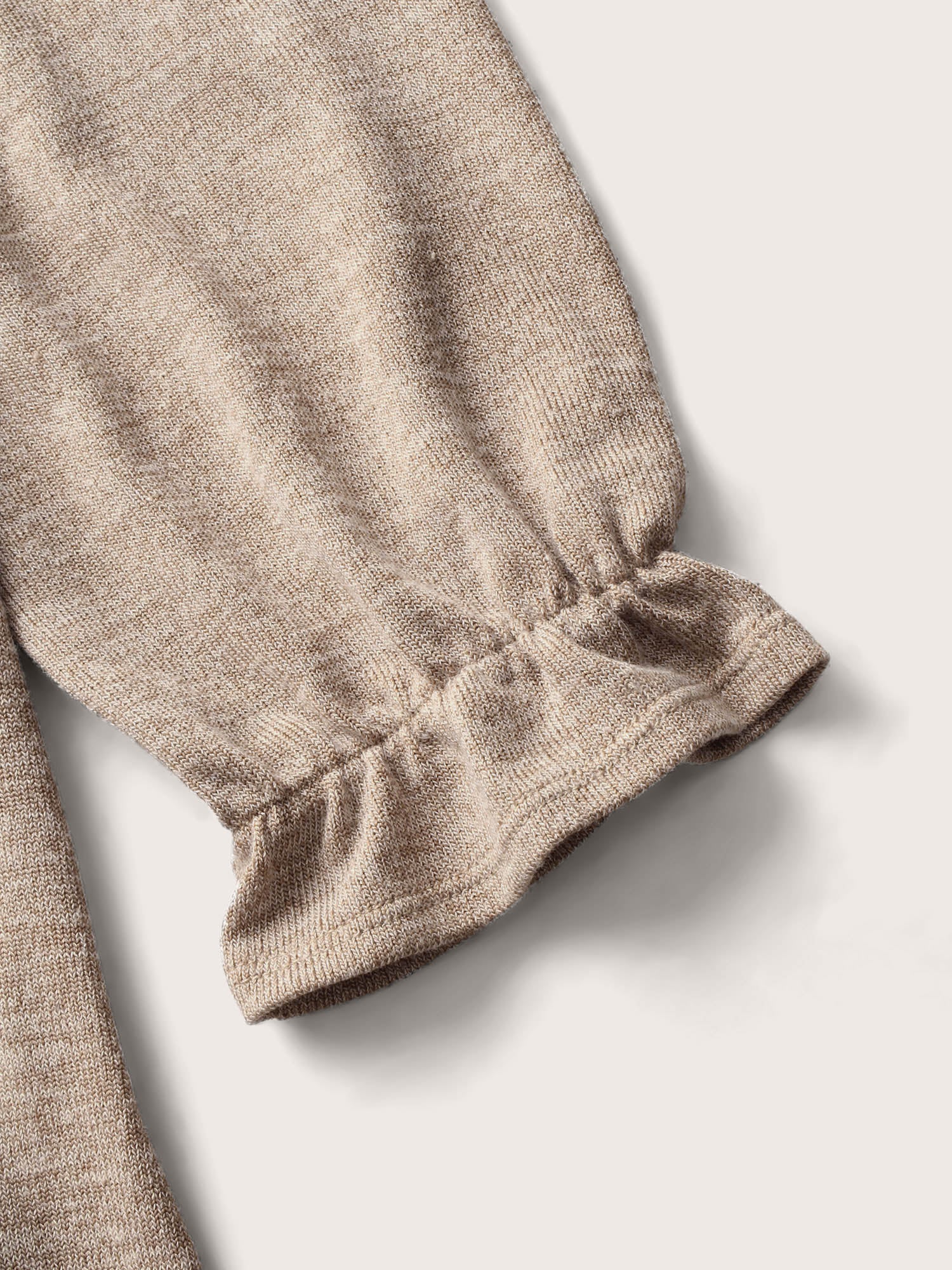 Round Neck Heather Pleated T-shirt - Image 32