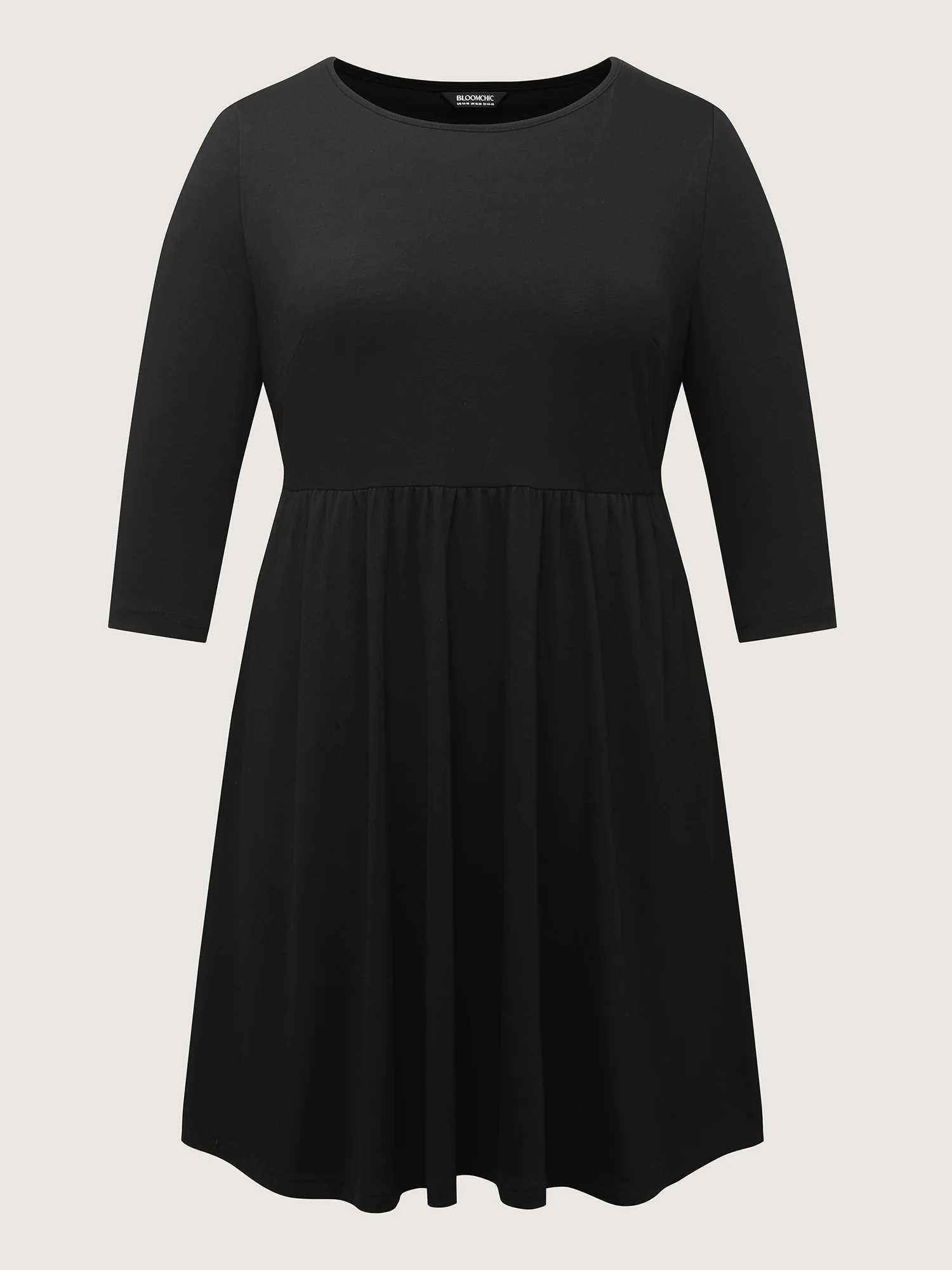 Round Neck Padded Bra Midi Dress - Image 7