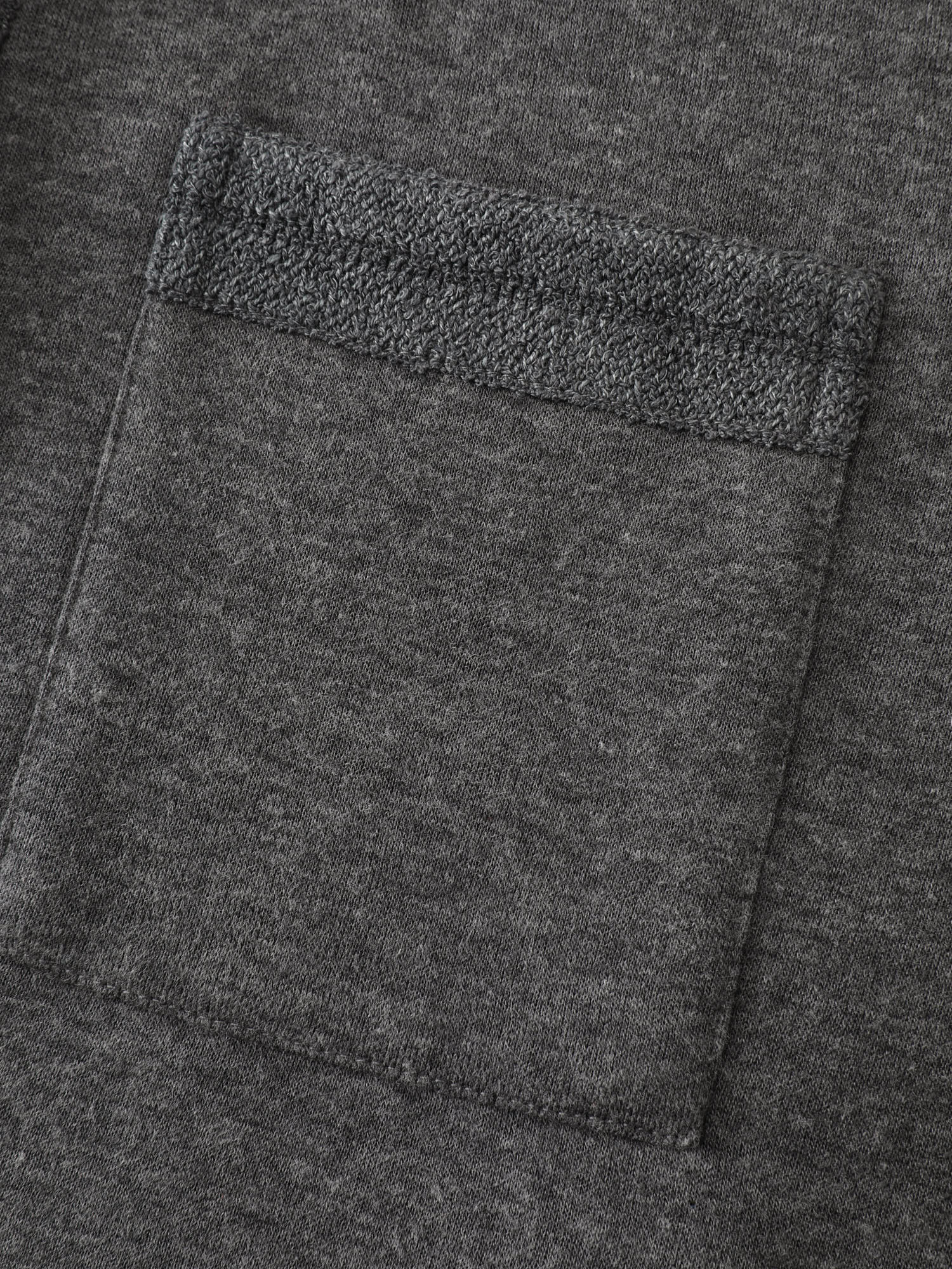 Round Neck Ribbed Hem Button Coat - Image 7