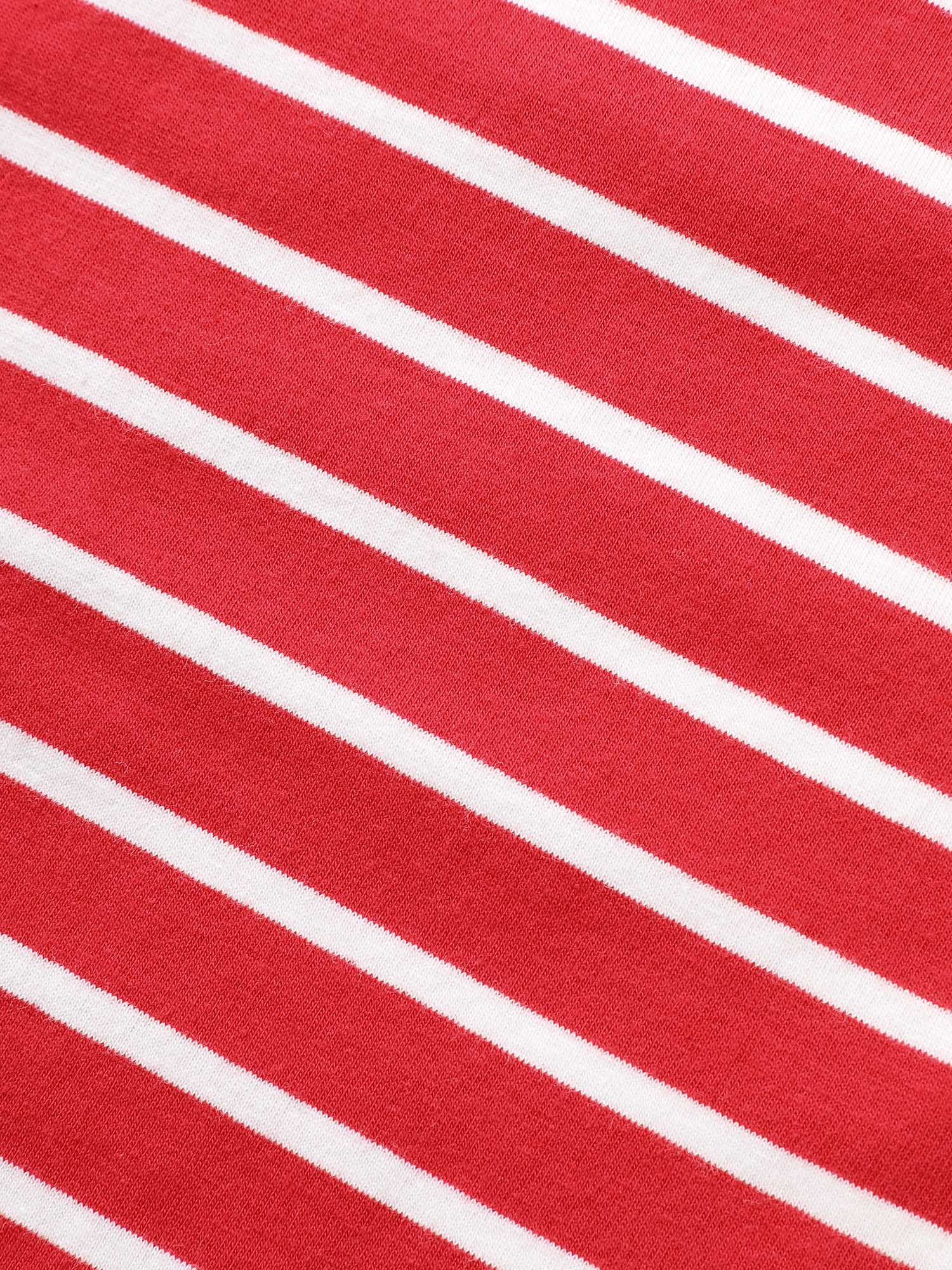 Round Neck Striped Bishop Sleeve T-shirt - Image 6