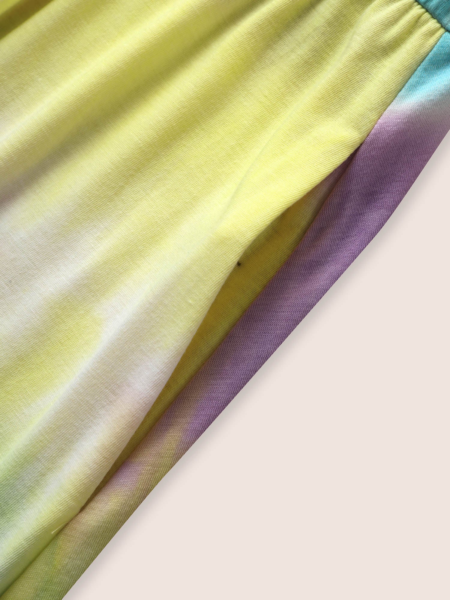 Round Neck Tie Dye Belted Pocket Dress - Image 6