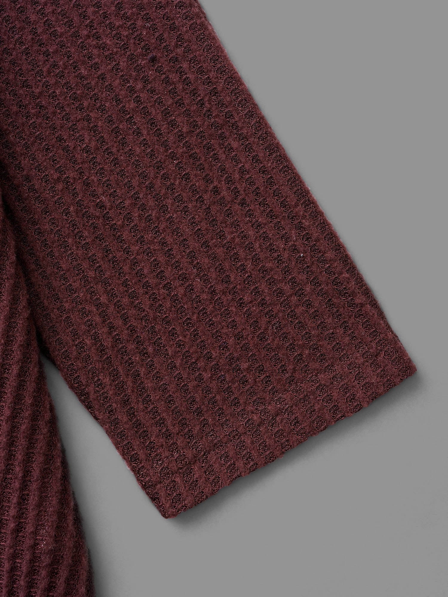 Round Neck Waffle Knit Twist Front T-shirt - Image 6