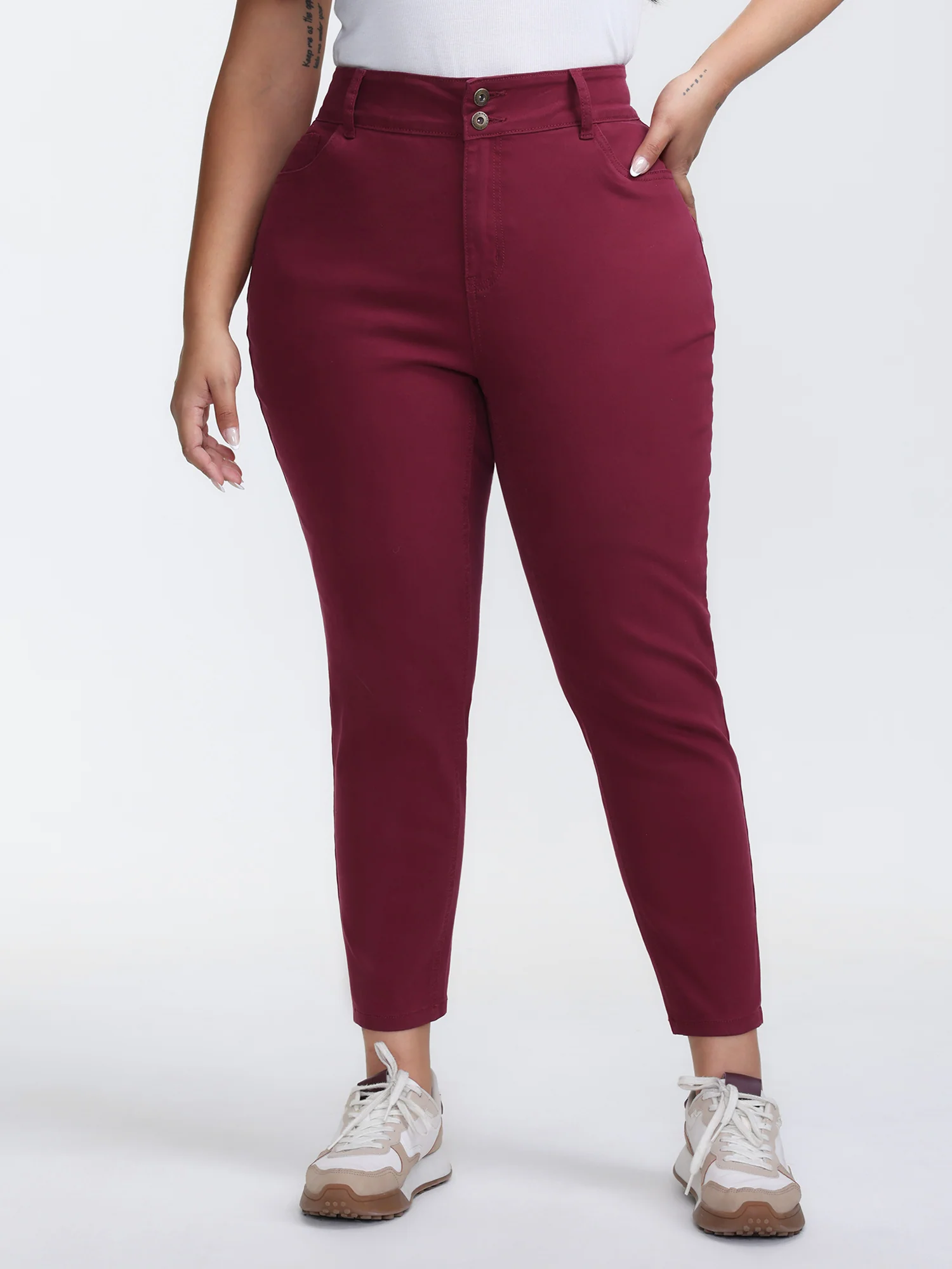 High Rise Skinny-Fit Cropped Jeans - Image 2