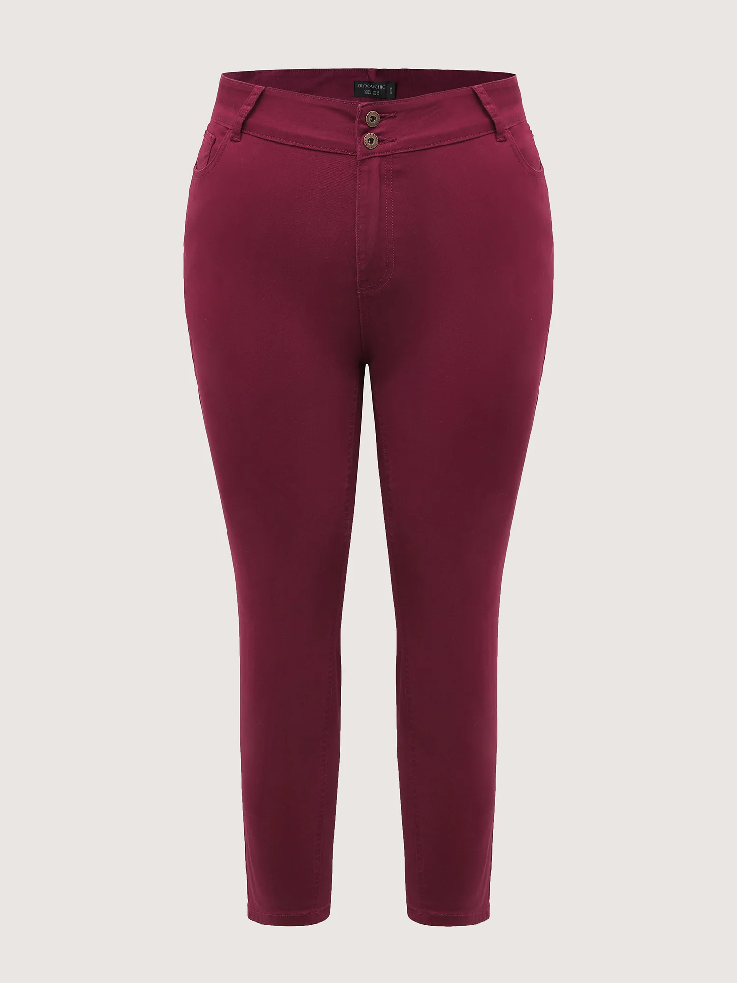 High Rise Skinny-Fit Cropped Jeans - Image 8