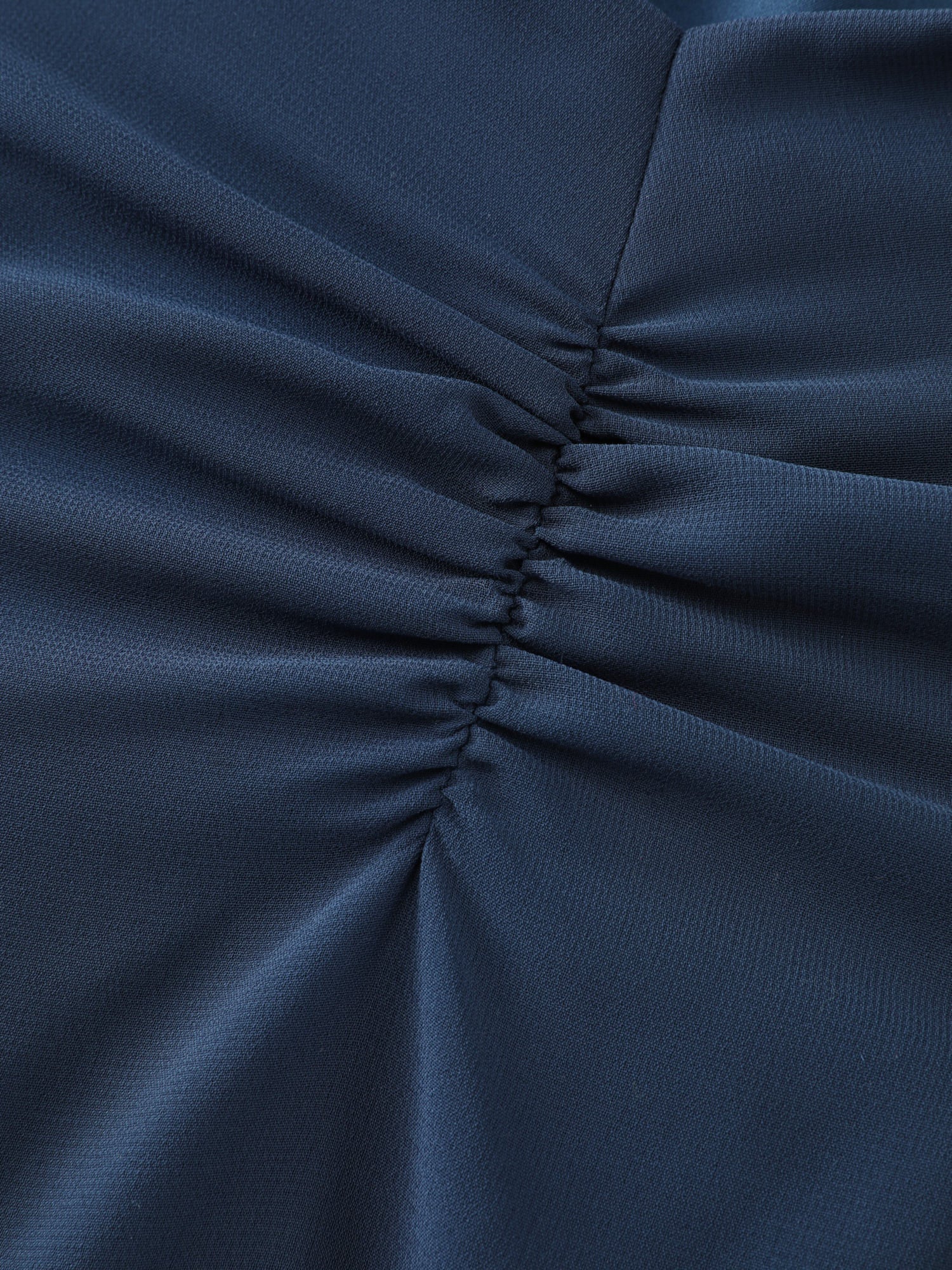 Ruched Bodice Cinched Flared Waist Mini Dress - Image 5