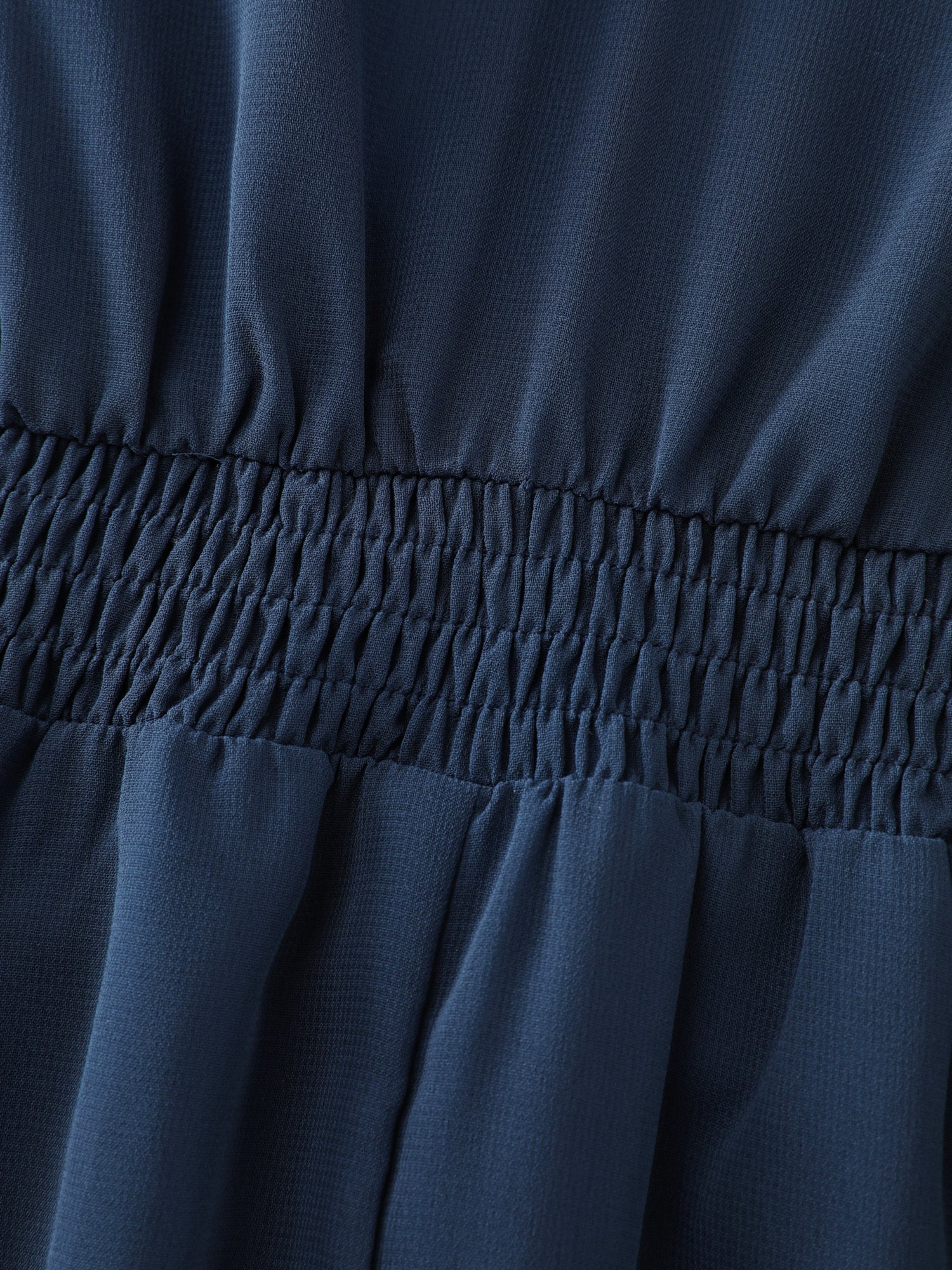 Ruched Bodice Cinched Flared Waist Mini Dress - Image 6