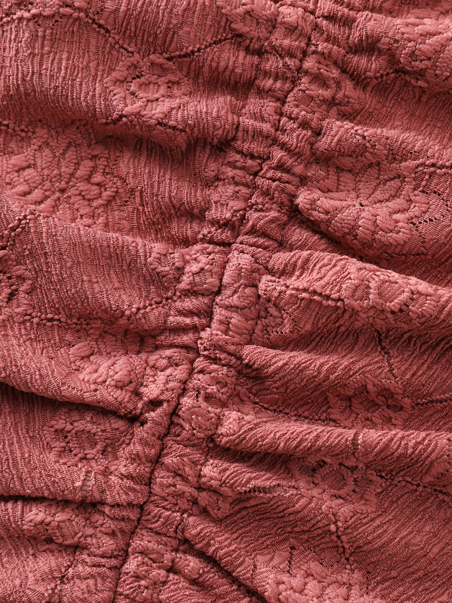 Ruched Bodice Textured Adjustable Knit Top - Image 5