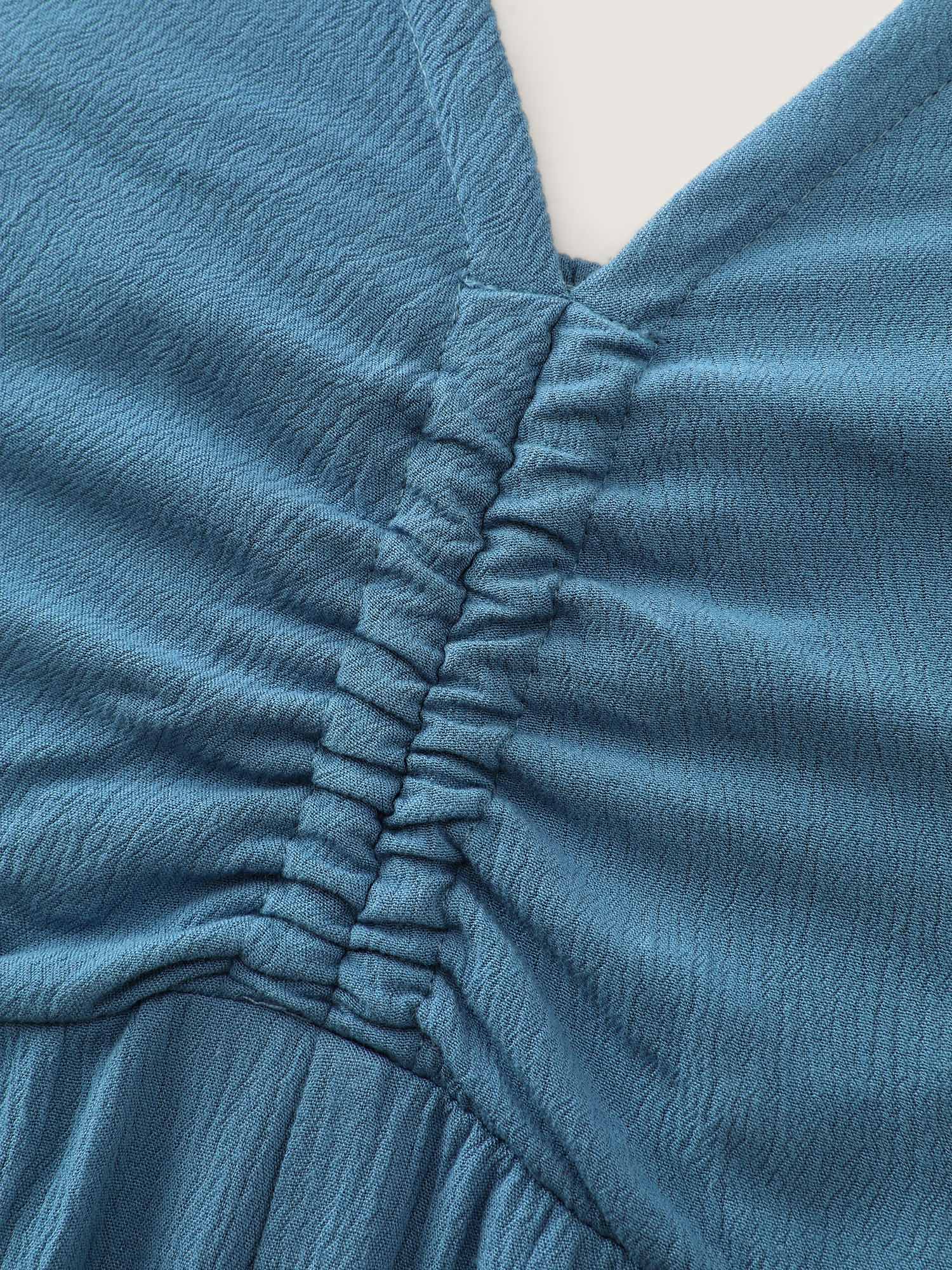 Ruched Front Crisscross Back Tie Jumpsuit - Image 8