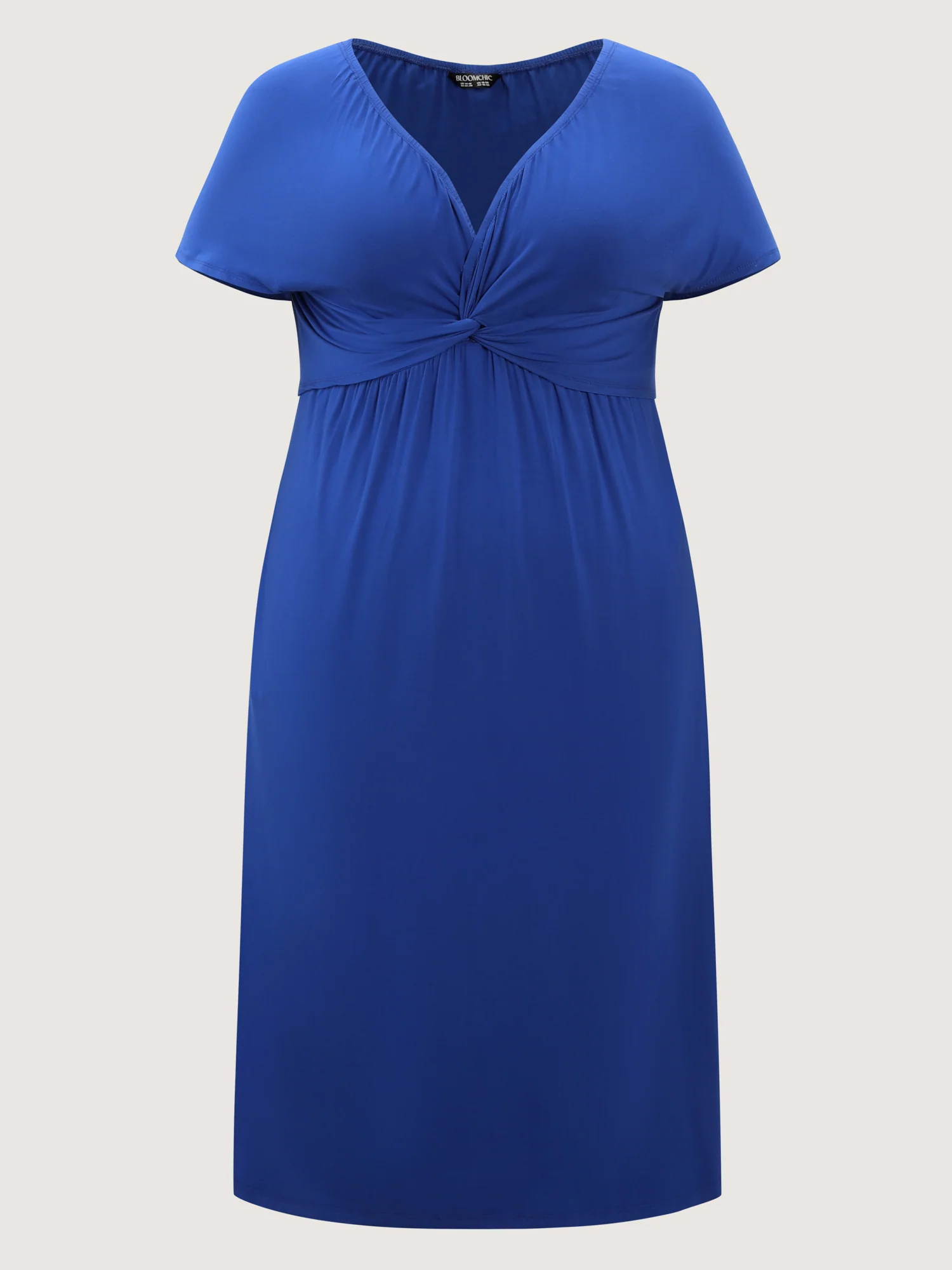 Supersoft Ruched Off-Shoulder Pocket Midi Dress - Image 7