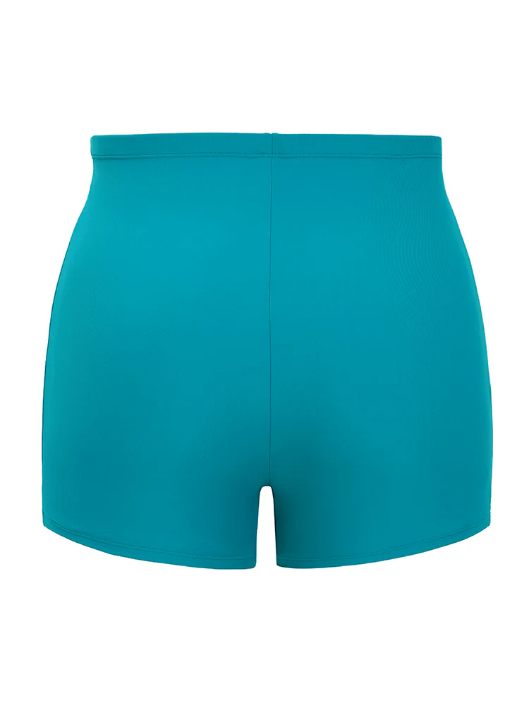 Ruched Ruffle Tiered Knot Front Swim Dress - Image 15