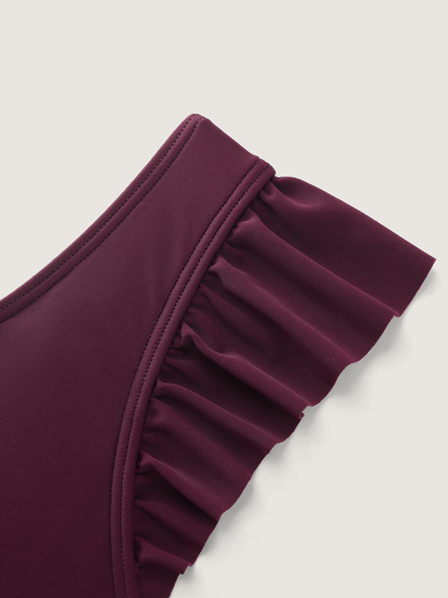 Ruched Tummy-Control Flutter Sleeve One-Piece Swimsuit - Image 6