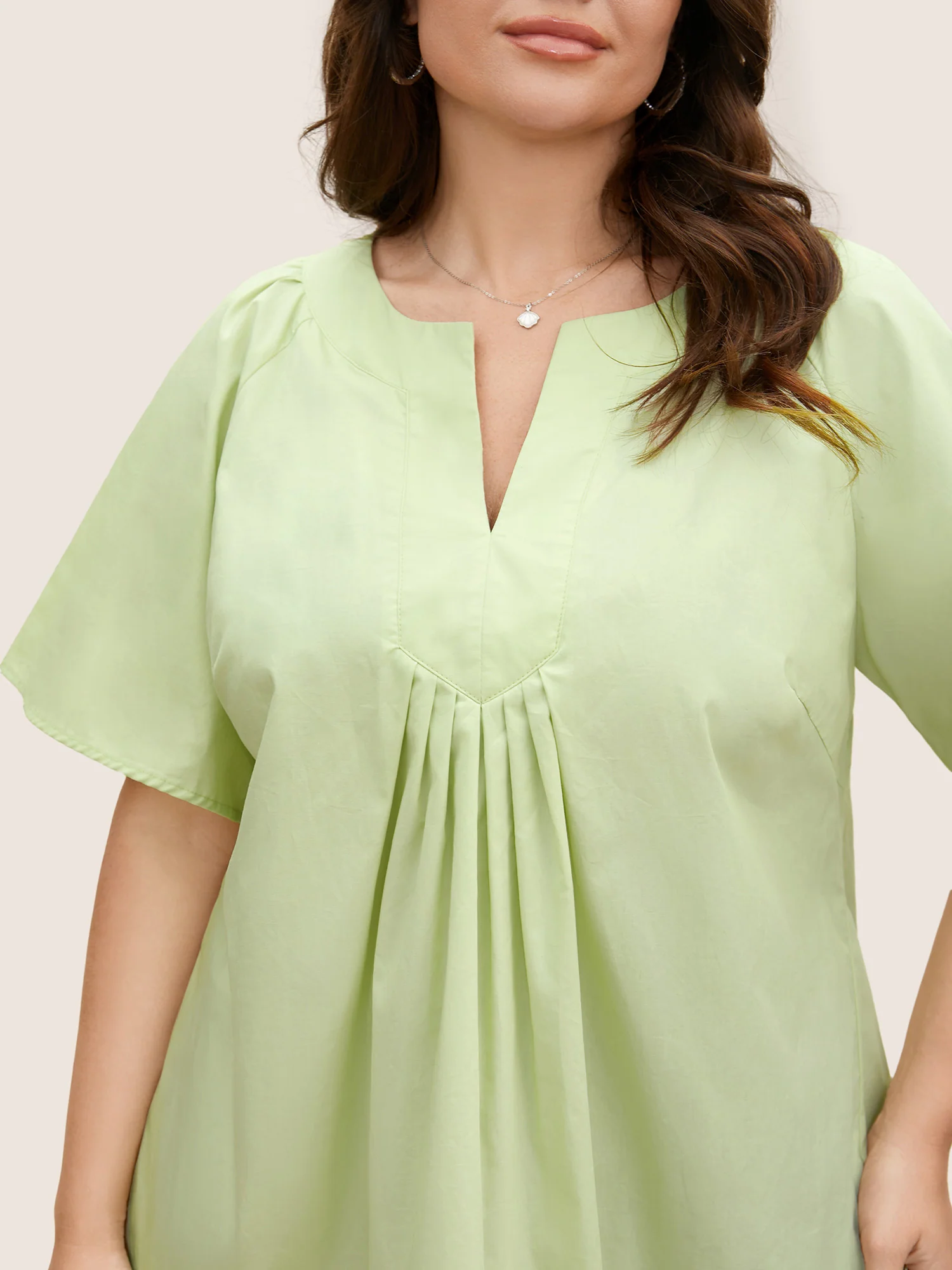 Ruffle Sleeve Ruffle Sleeve Pleated Blouse - Image 3