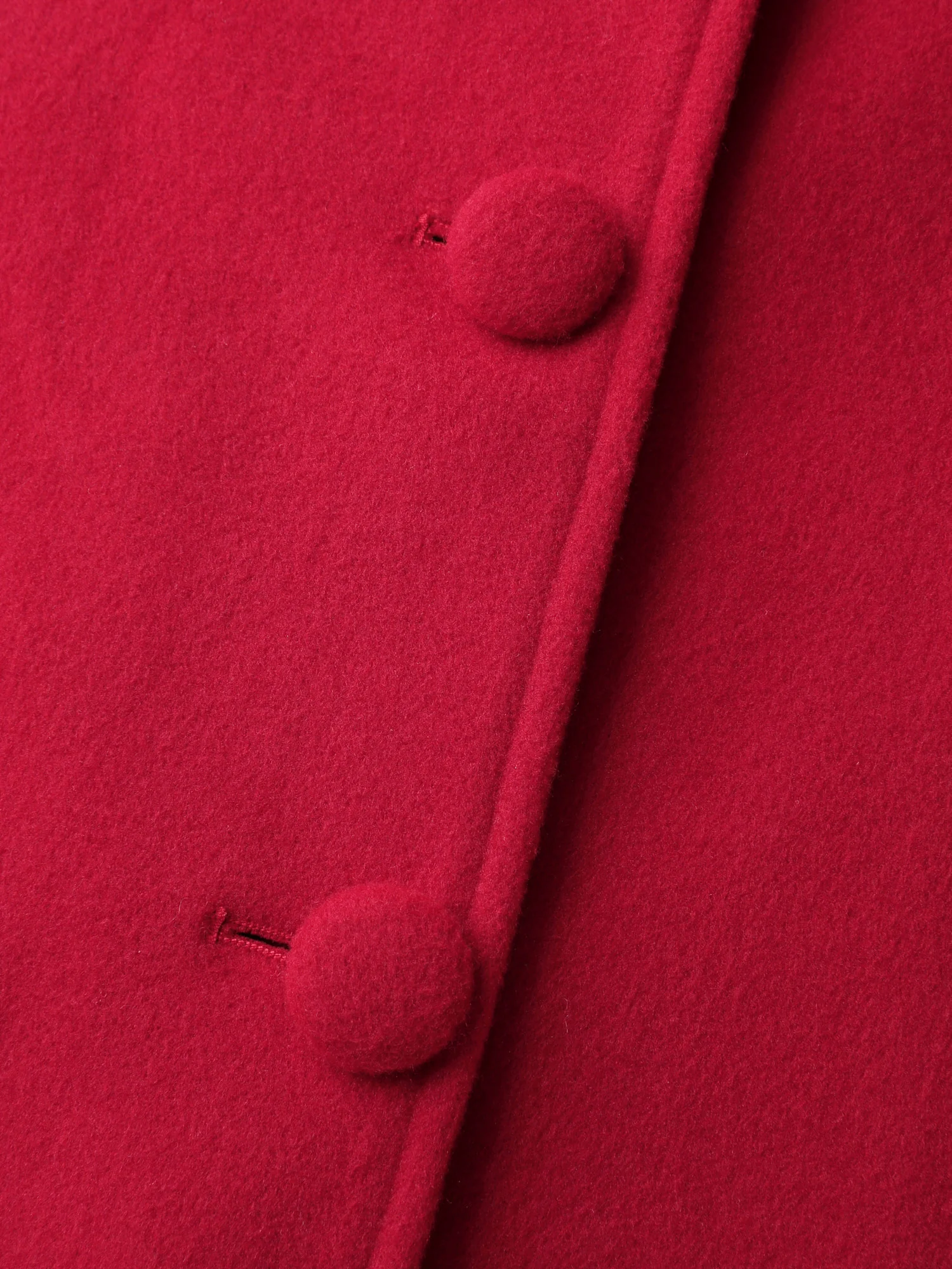 Ruffle Trim Waist-Defining Pockets Coat - Image 6