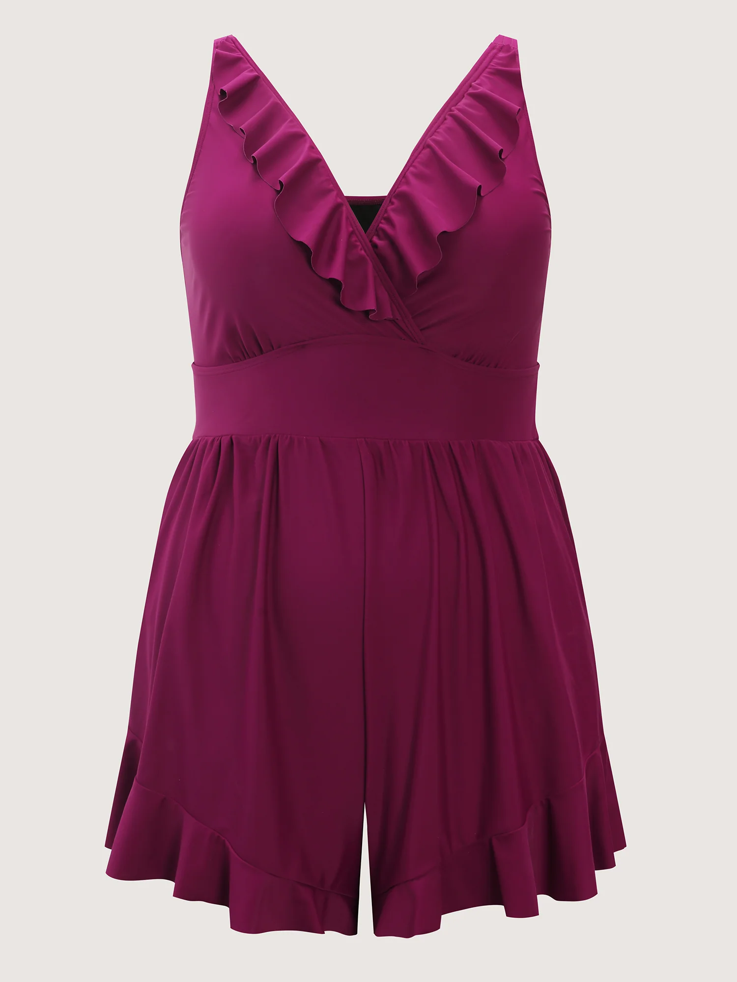Ruffled Adjustable Hip Coverage One-Piece Swimsuit - Image 7