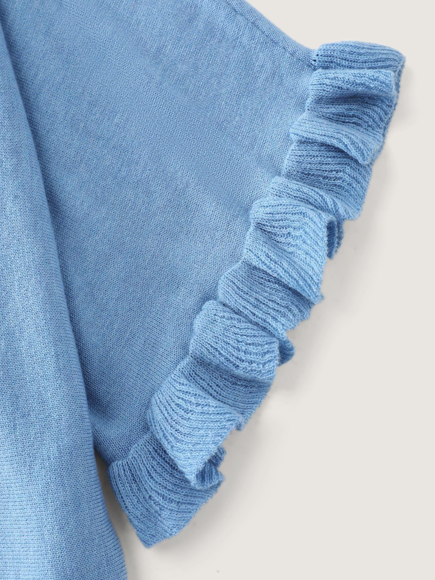 Ruffled Dolman Sleeve Plain Pullover - Image 5
