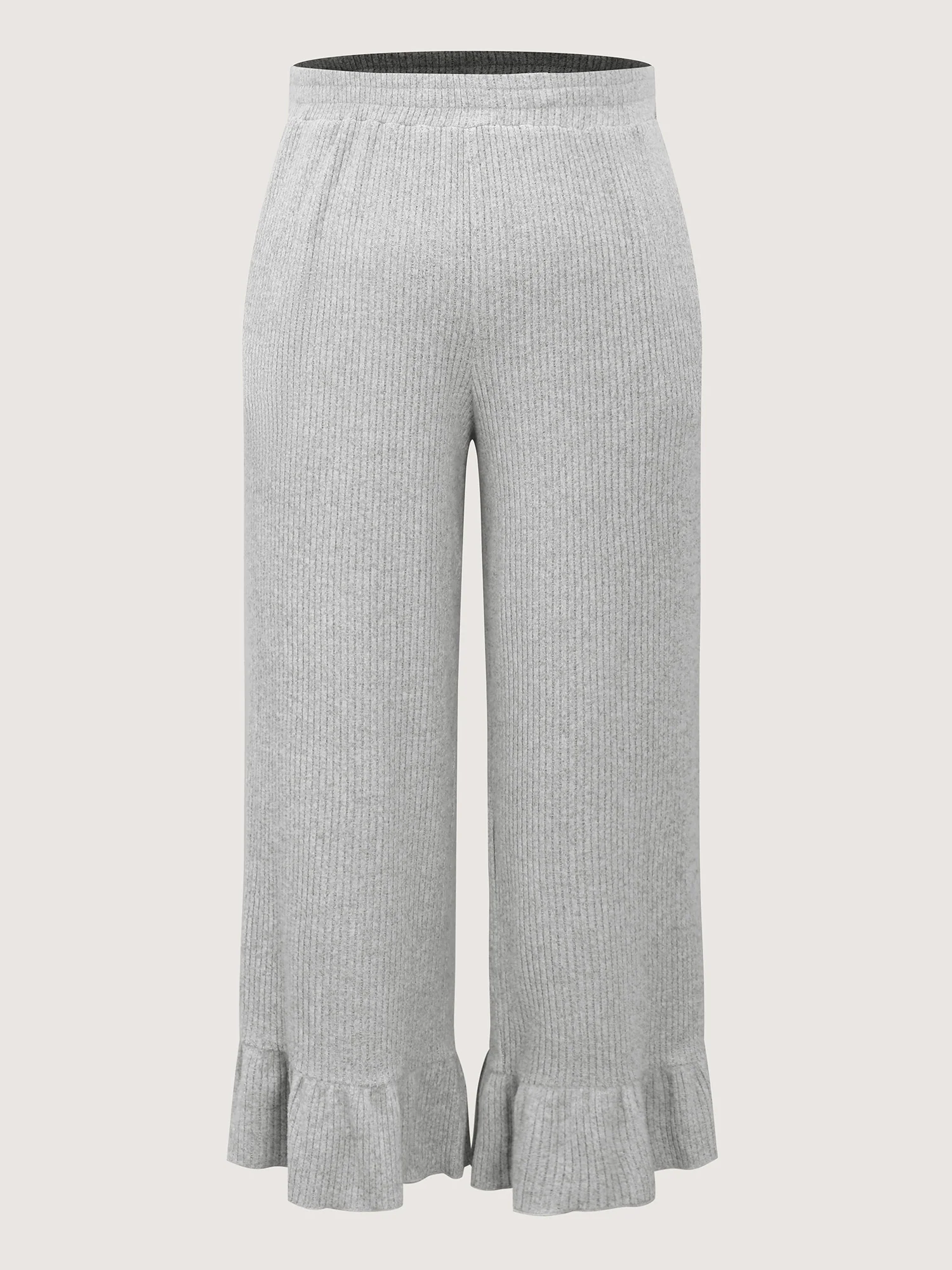 Ruffled Edge Ribbed Lounge Bottoms - Image 6