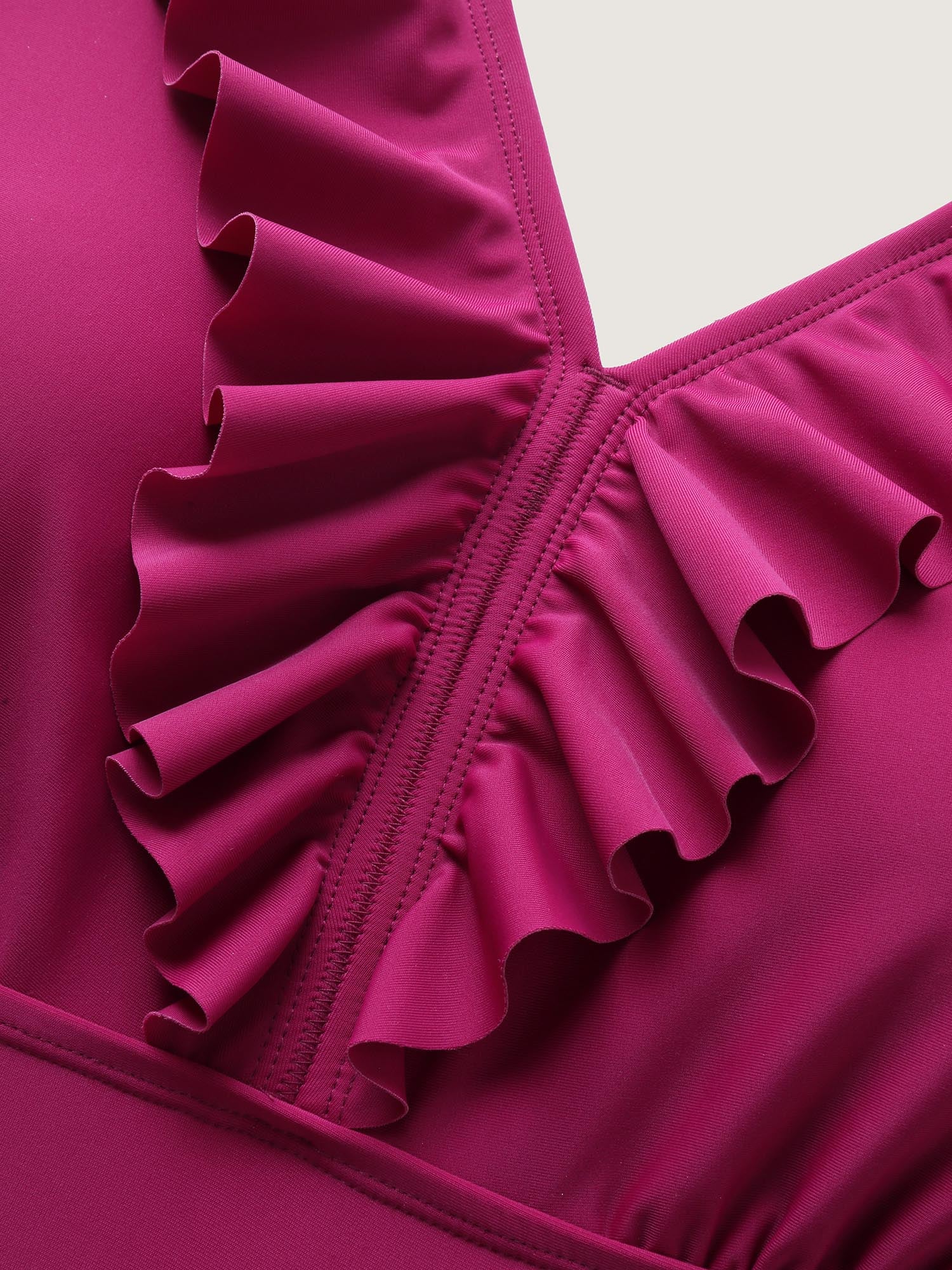 Ruffled Fit and Flare Swim Dress - Image 5