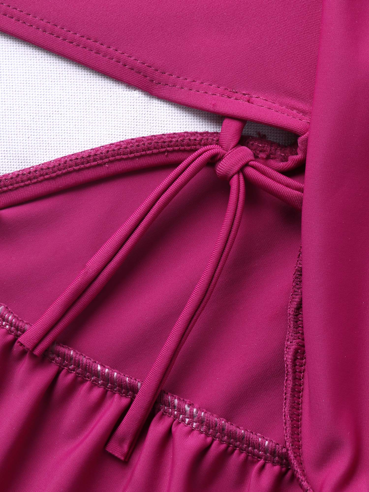Ruffled Fit and Flare Swim Dress - Image 6