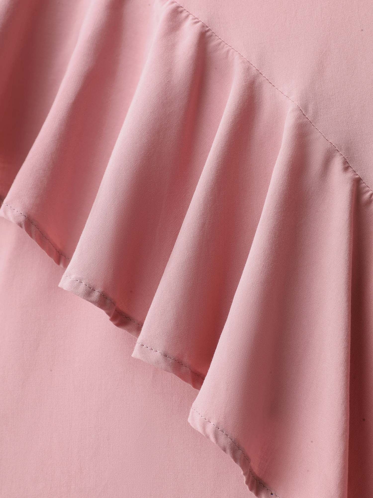 Ruffled Halter Neck Solid Midi Dress - Image 5