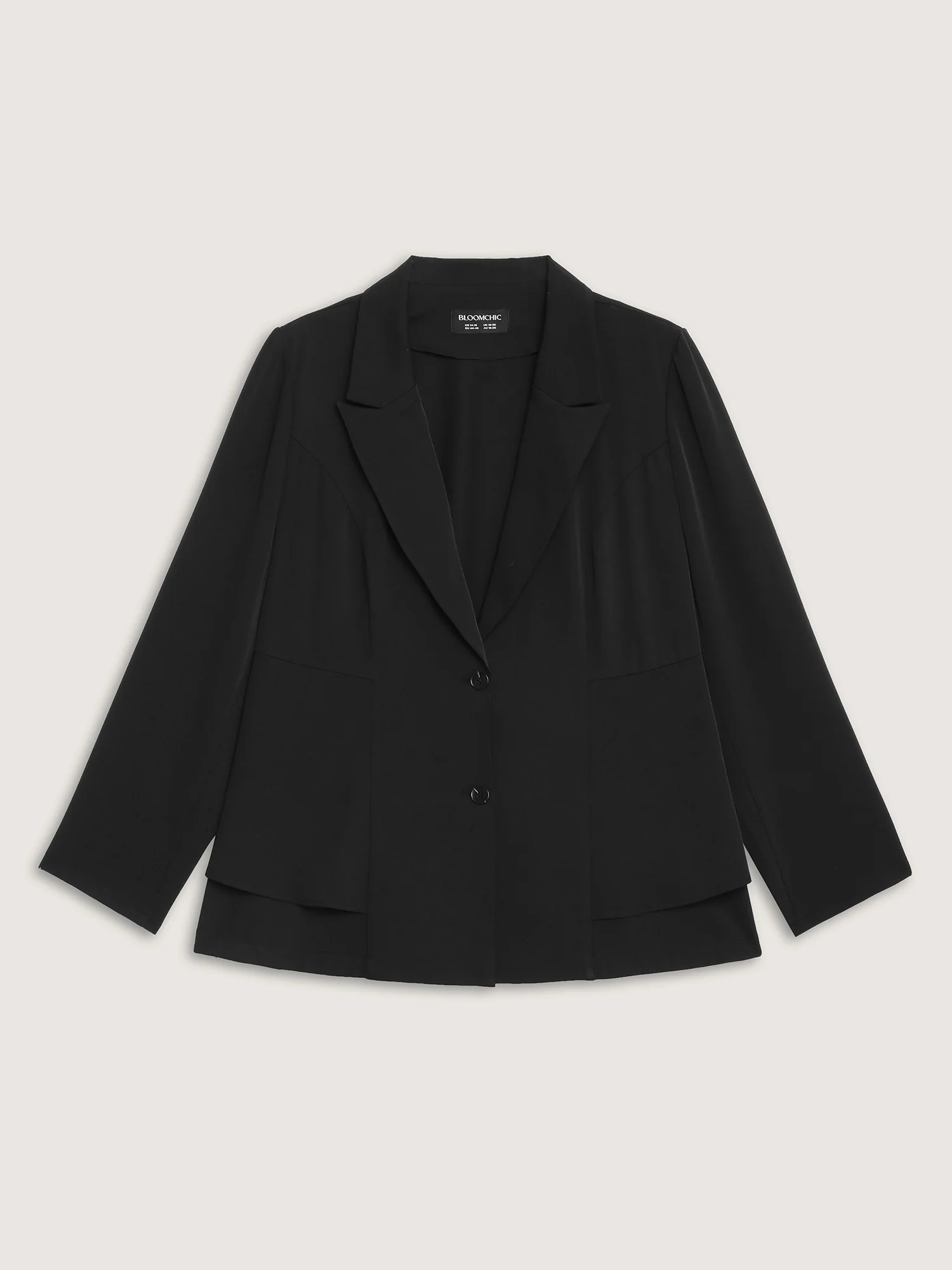 Ruffled Hem Double Button Blazer - Image 7