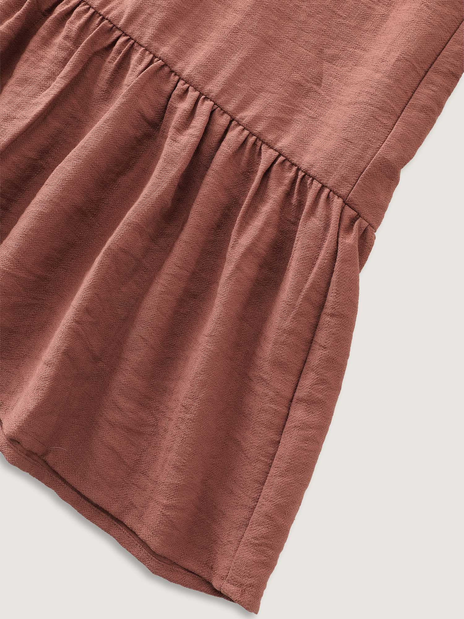 Ruffled Hem Plain Flowy Pants - Image 6