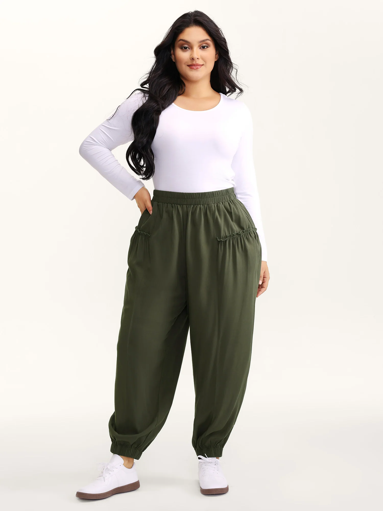 Ruffled Inclusive Jogger Pants - Image 2