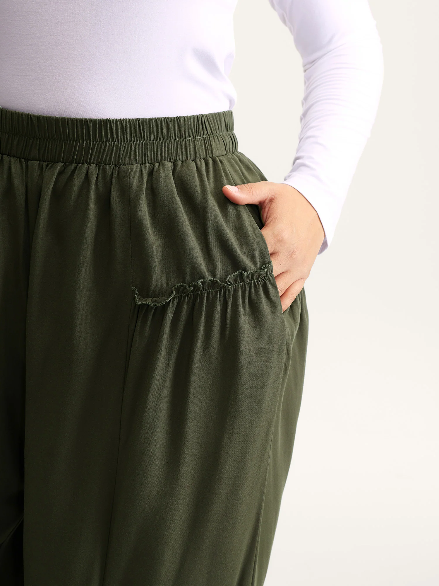 Ruffled Inclusive Jogger Pants - Image 3