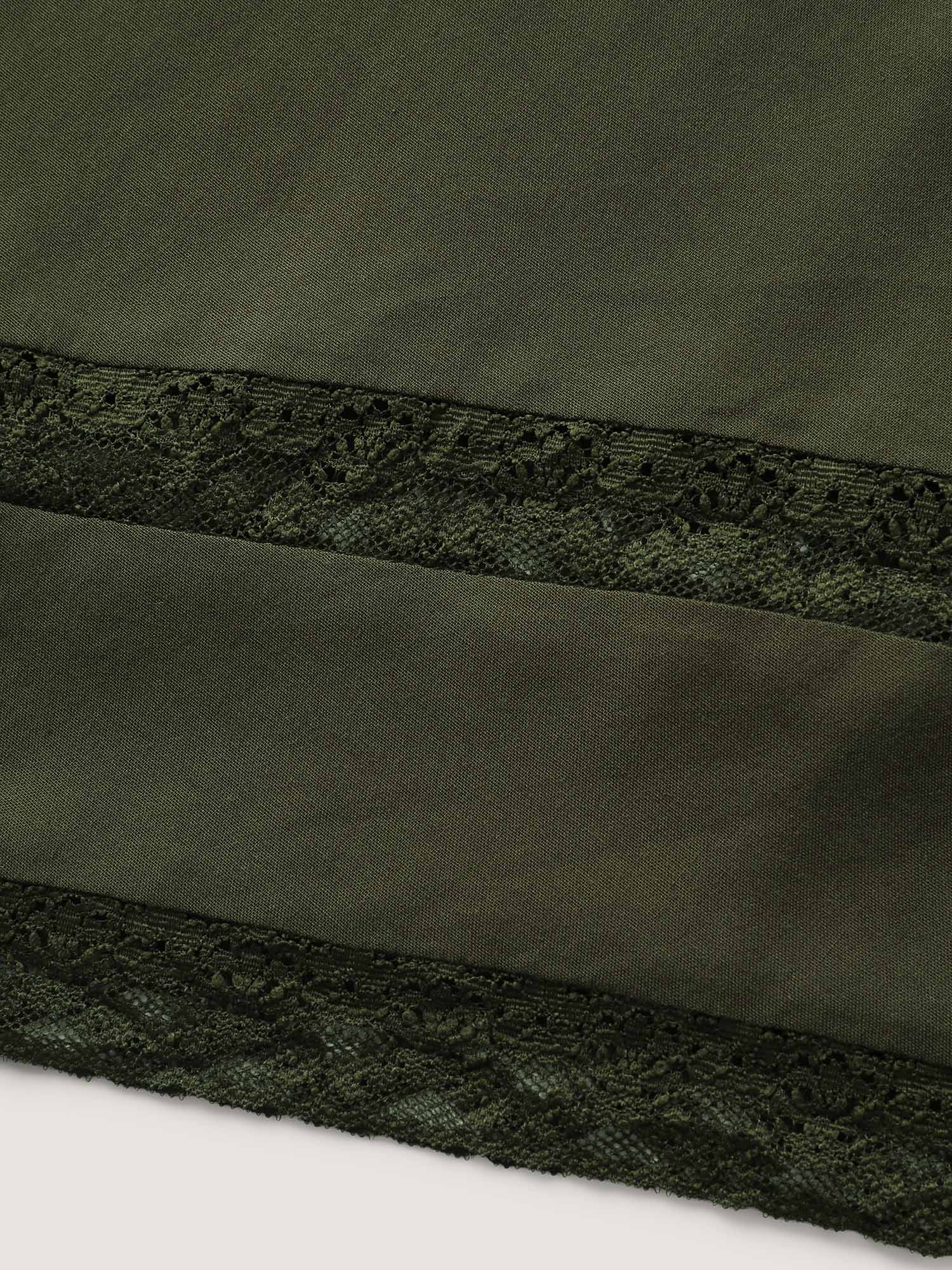 Ruffled Lace Hem Wide-Leg Pants - Image 6