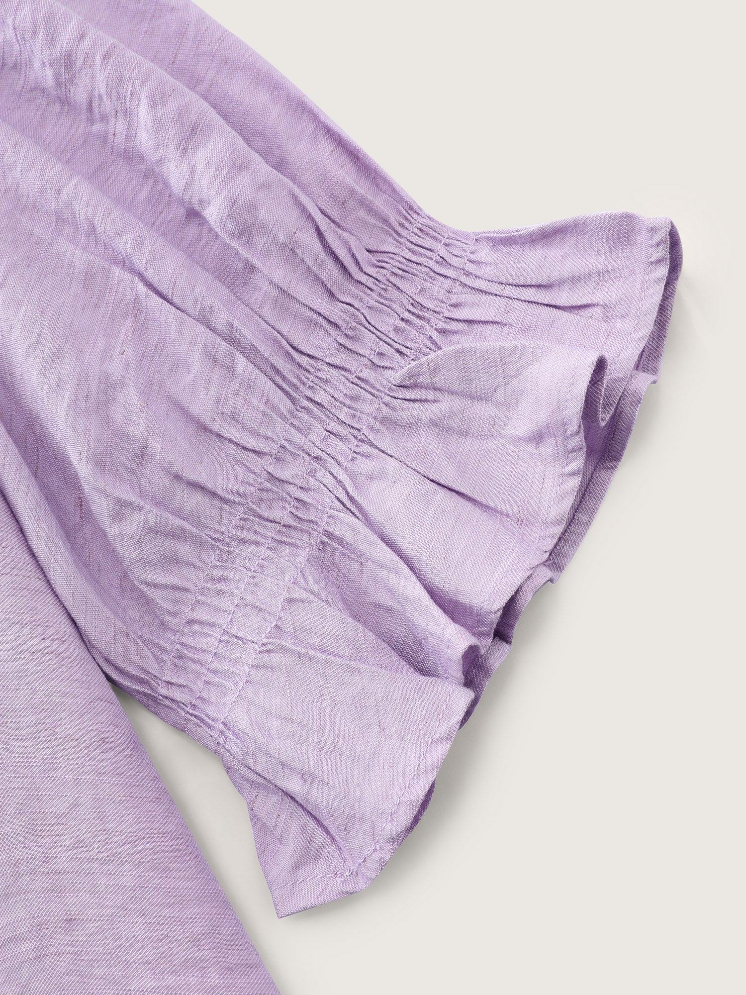 Ruffled Lace Neckline Button-Down Blouse - Image 6