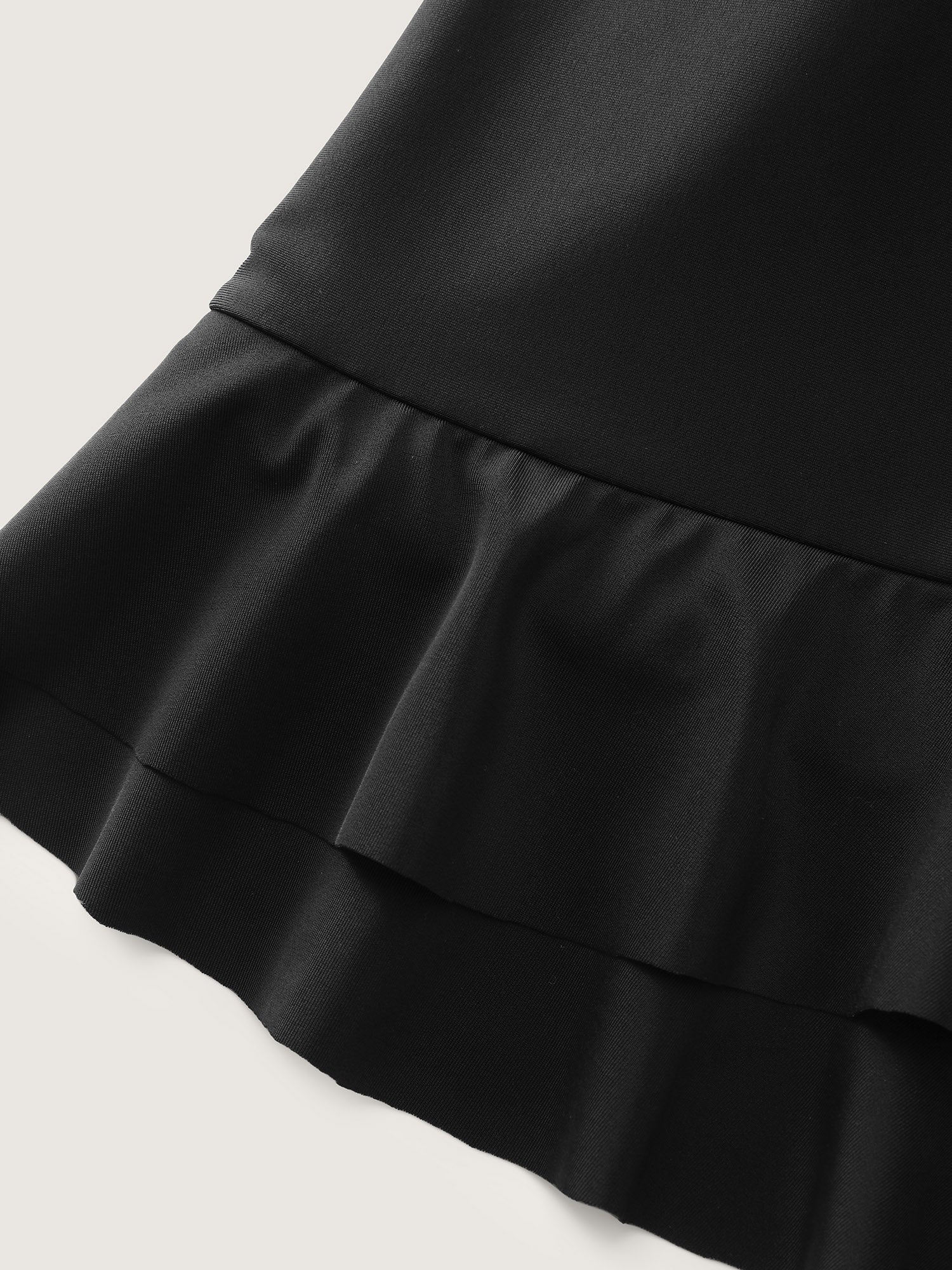 Ruffled Layered Plain Swim Skirt - Image 9