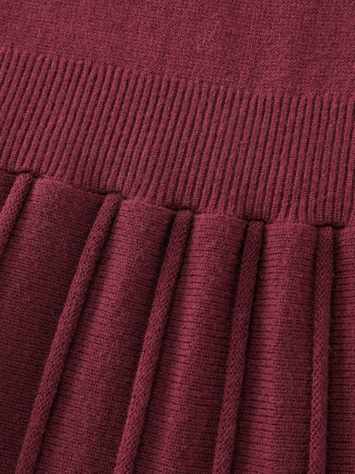 Supersoft Ruffled Neckline Cinched-Waist Sweater Dress - Image 6