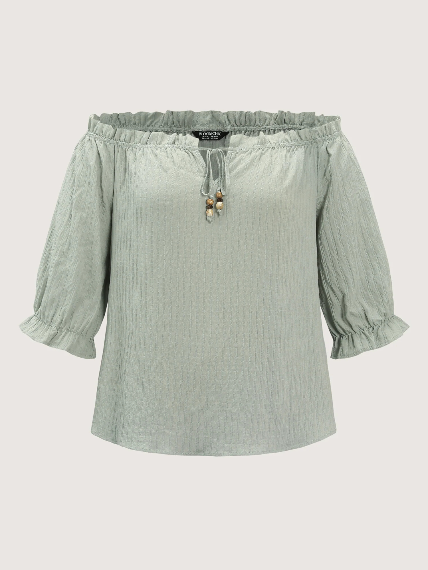 Ruffled Off-Shoulder Neckline Blouse - Image 7