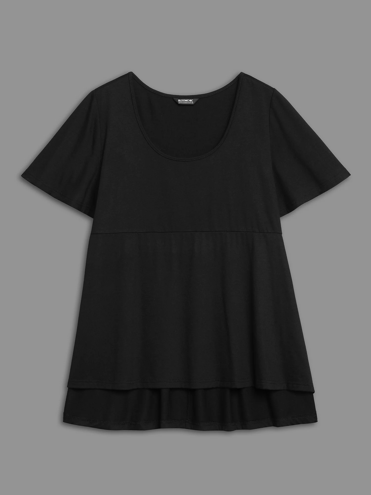 Ruffled Sleeve Round Neck Babydoll Top - Image 8