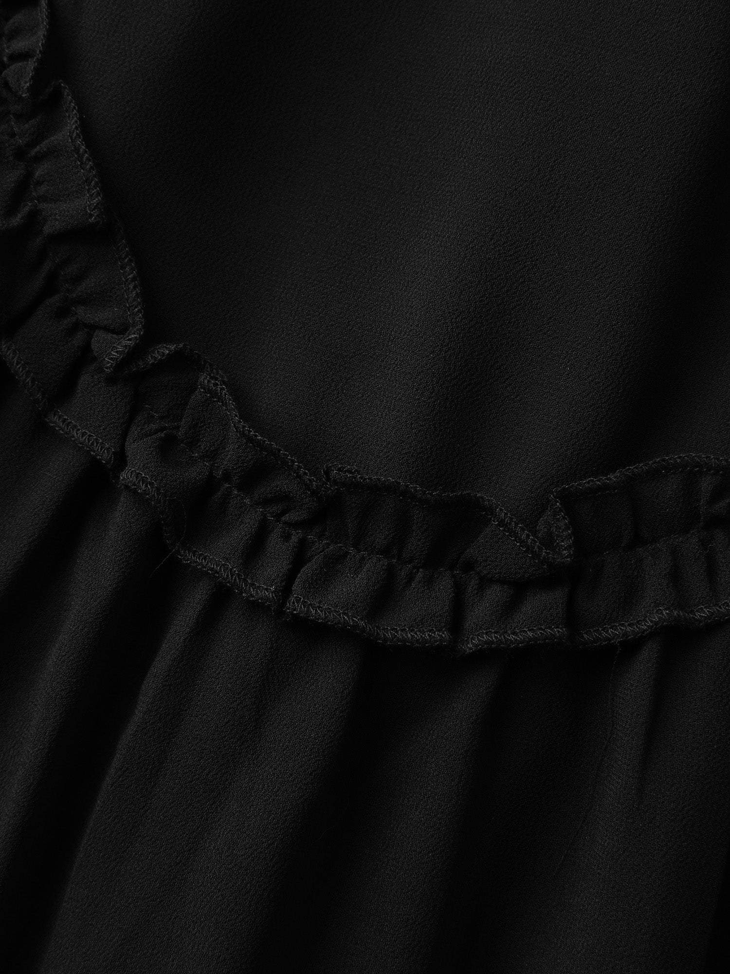 Ruffled Trim Sheer Midi Skirt - Image 8