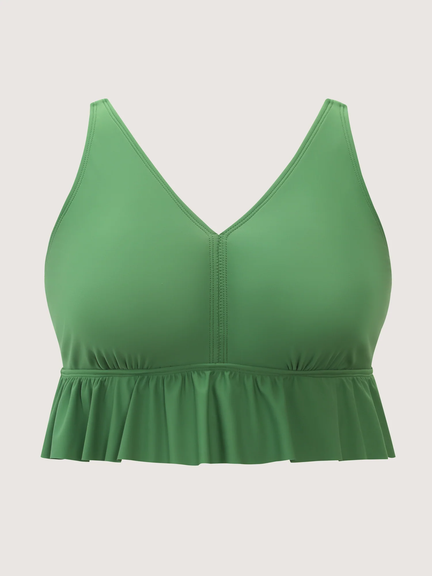Ruffled V-Neck Swim Top - Image 7