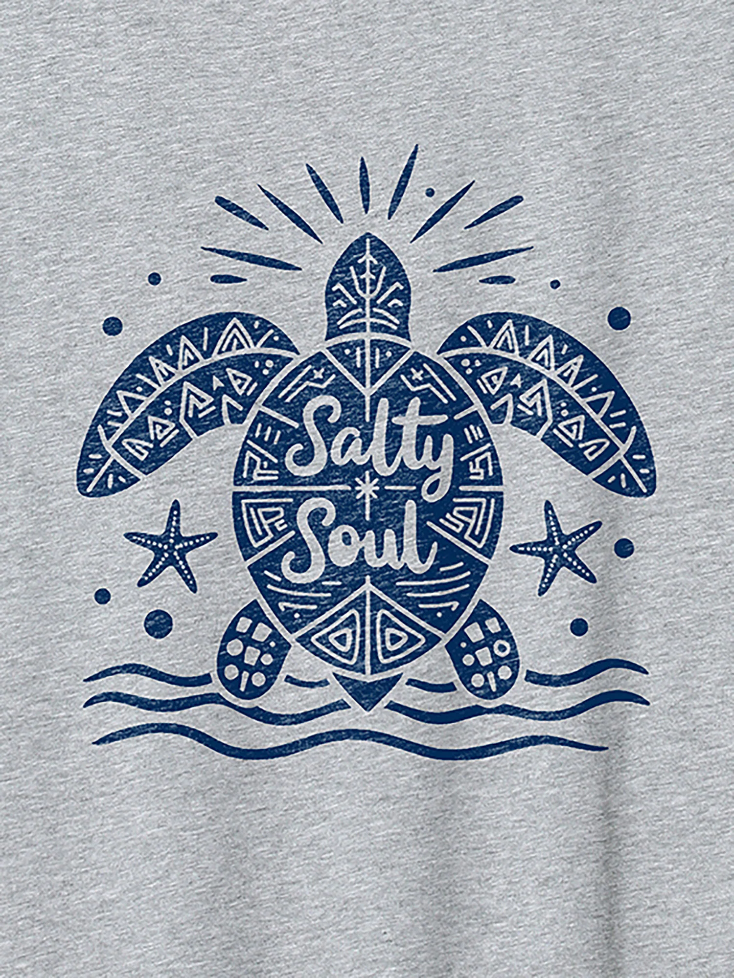 Salty Soul Round Neck T-Shirt - Image 3