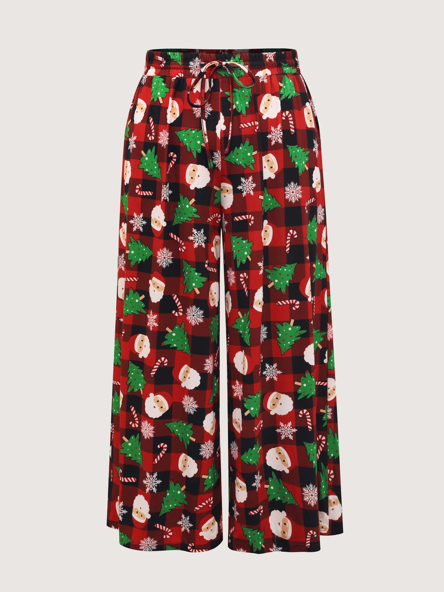 Santa Claus Christmas Wide Lounge Bottoms - Image 8