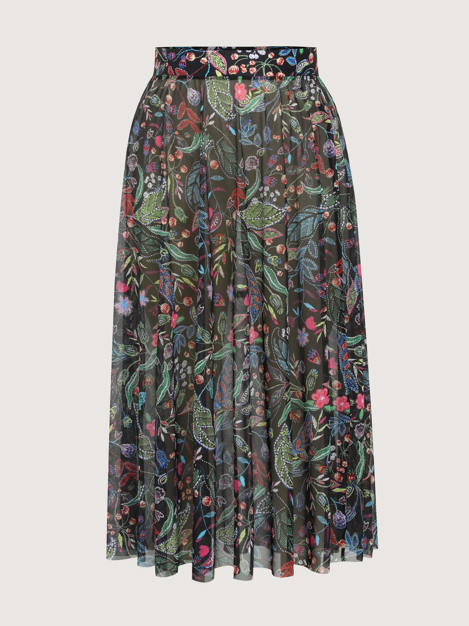 Sarong Slit Floral Print One-Piece Swim Set - Image 9